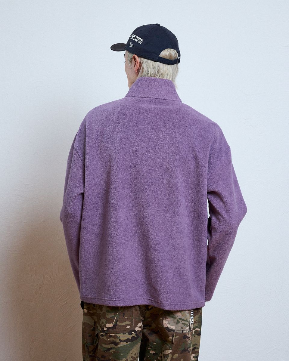 ��PLEASURES/�ץ쥸�㡼����ONYX HALF ZIP POLAR FLEECE �ݡ��顼�ե꡼�� / LILAC