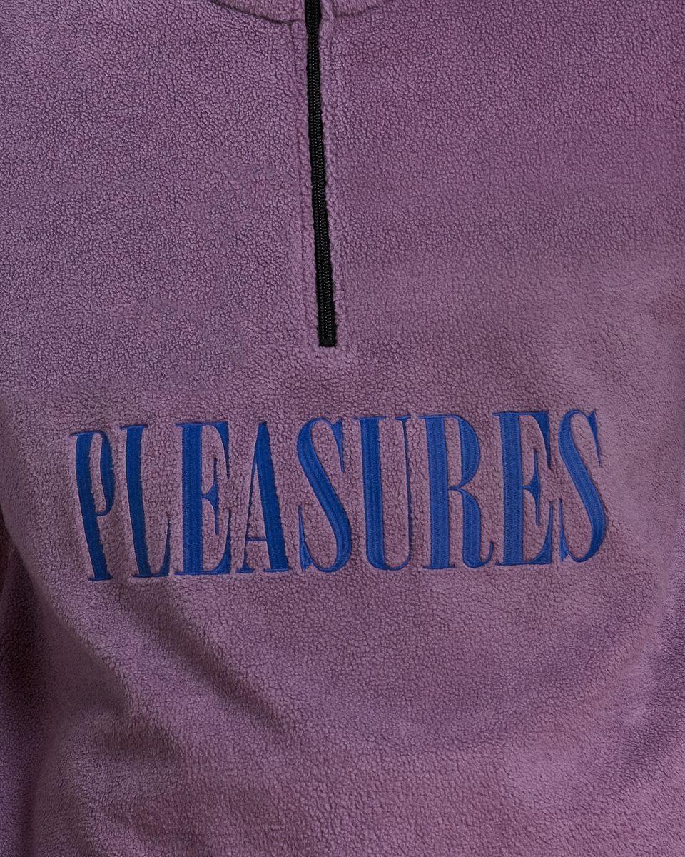 ��PLEASURES/�ץ쥸�㡼����ONYX HALF ZIP POLAR FLEECE �ݡ��顼�ե꡼�� / LILAC