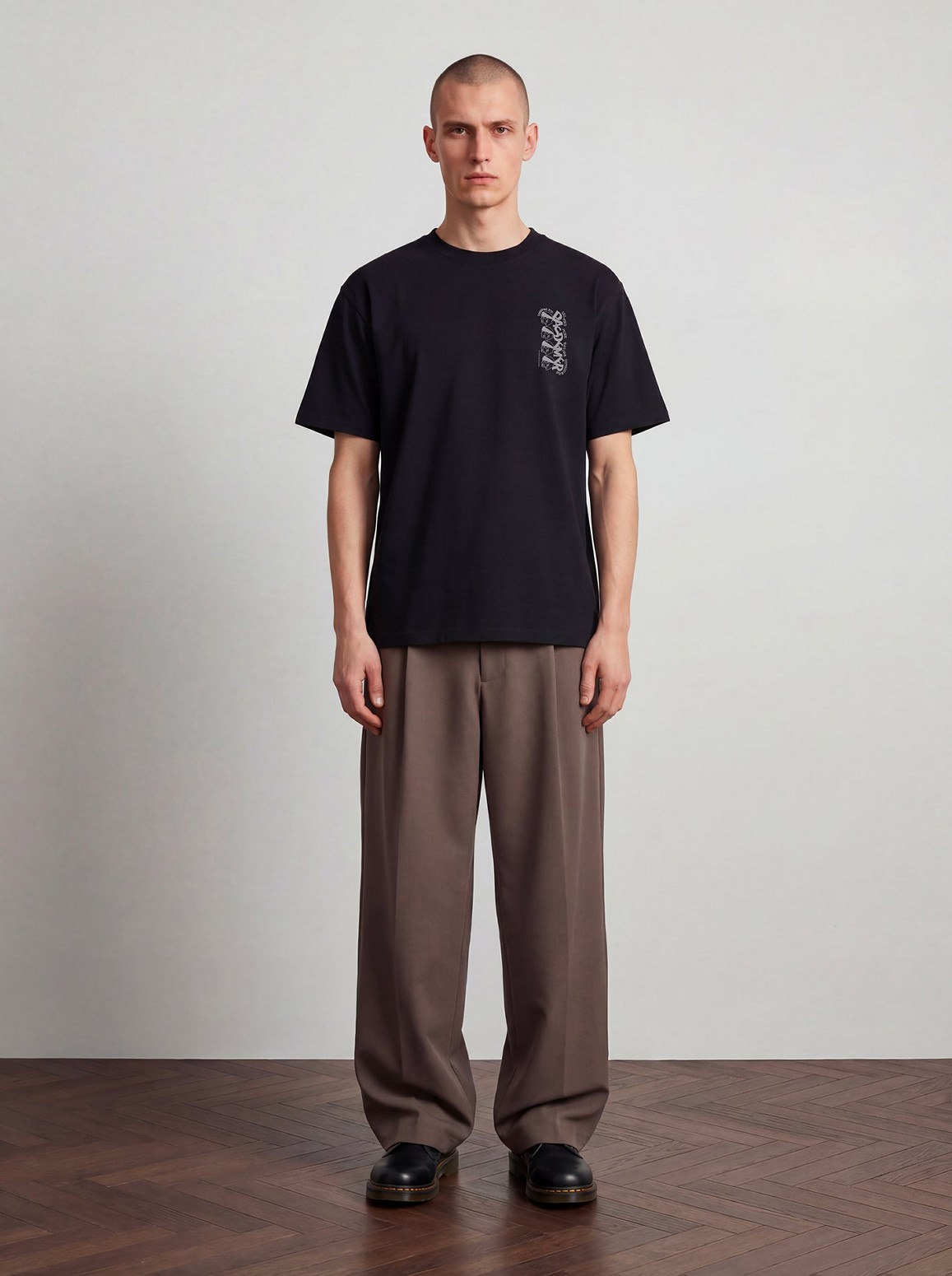 ��PAS DE MER/�ѥɥ����STONED ISLAND T-SHIRT T����� / BLACK