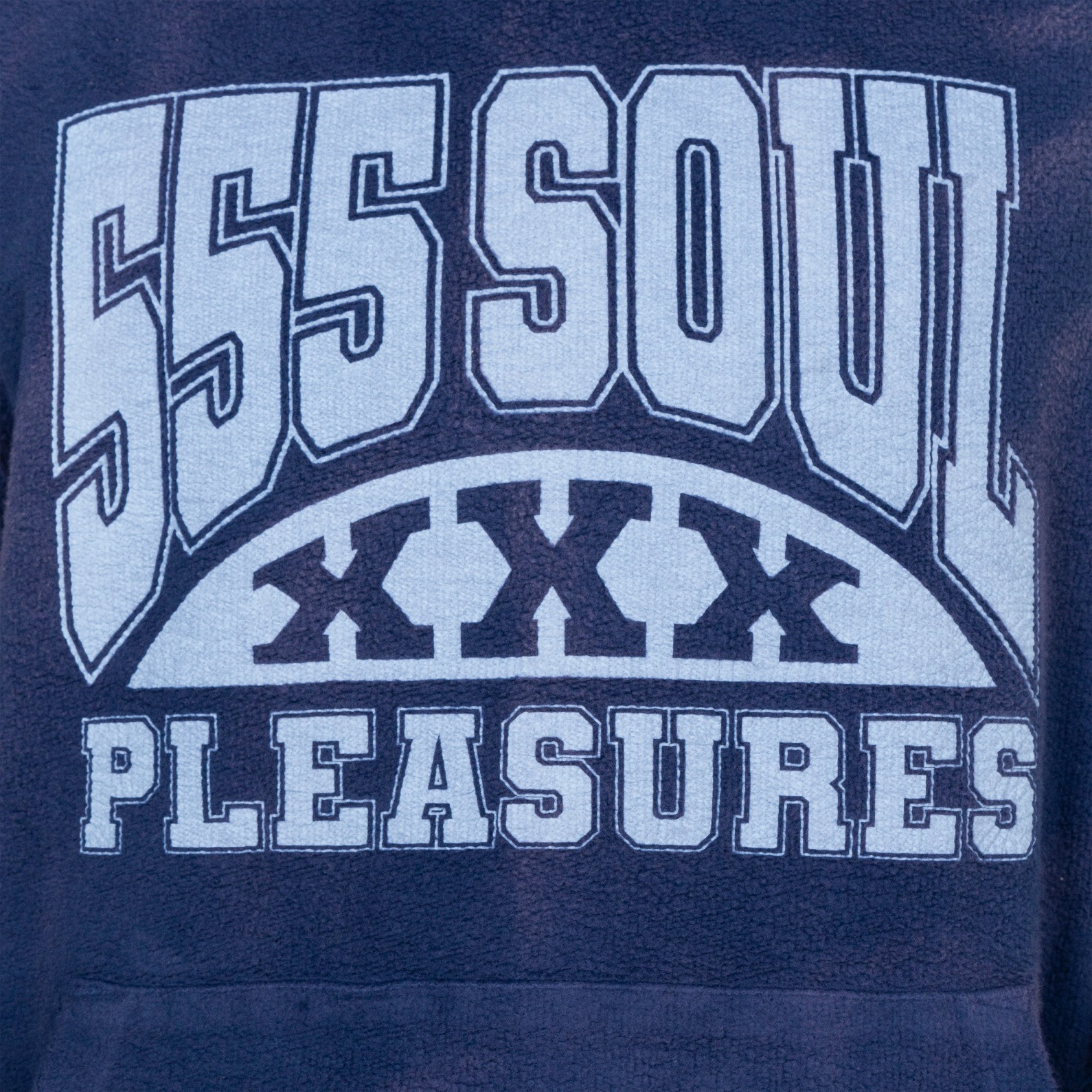 ��PLEASURES/�ץ쥸�㡼����555 SOUL/�ȥ�ץ�ե����֥������53X INSIDE OUT HOODIE �ѡ����� / NAVY