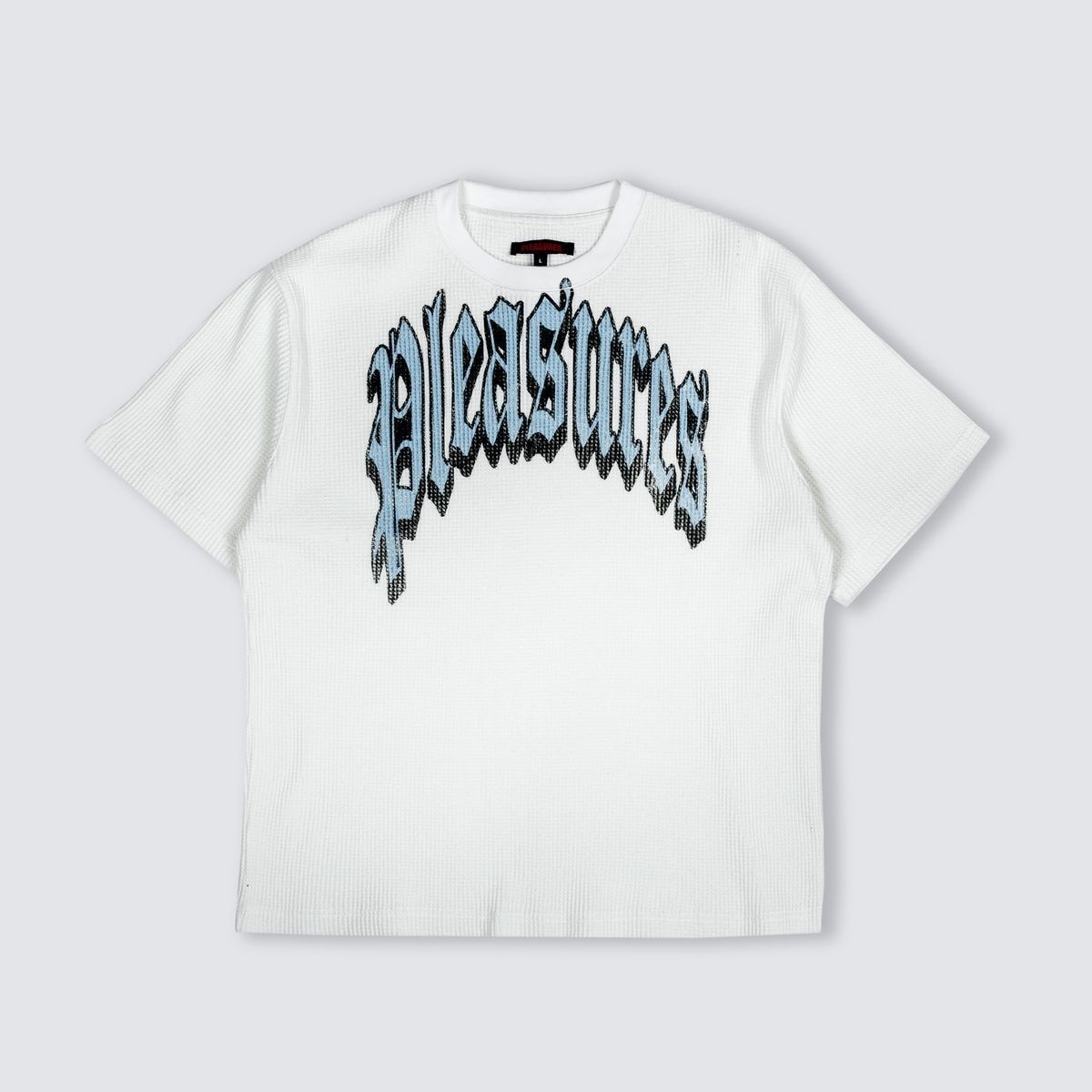 PLEASURES/ץ쥸㡼TWITCH WAFFLE SHIRT T / WHITE