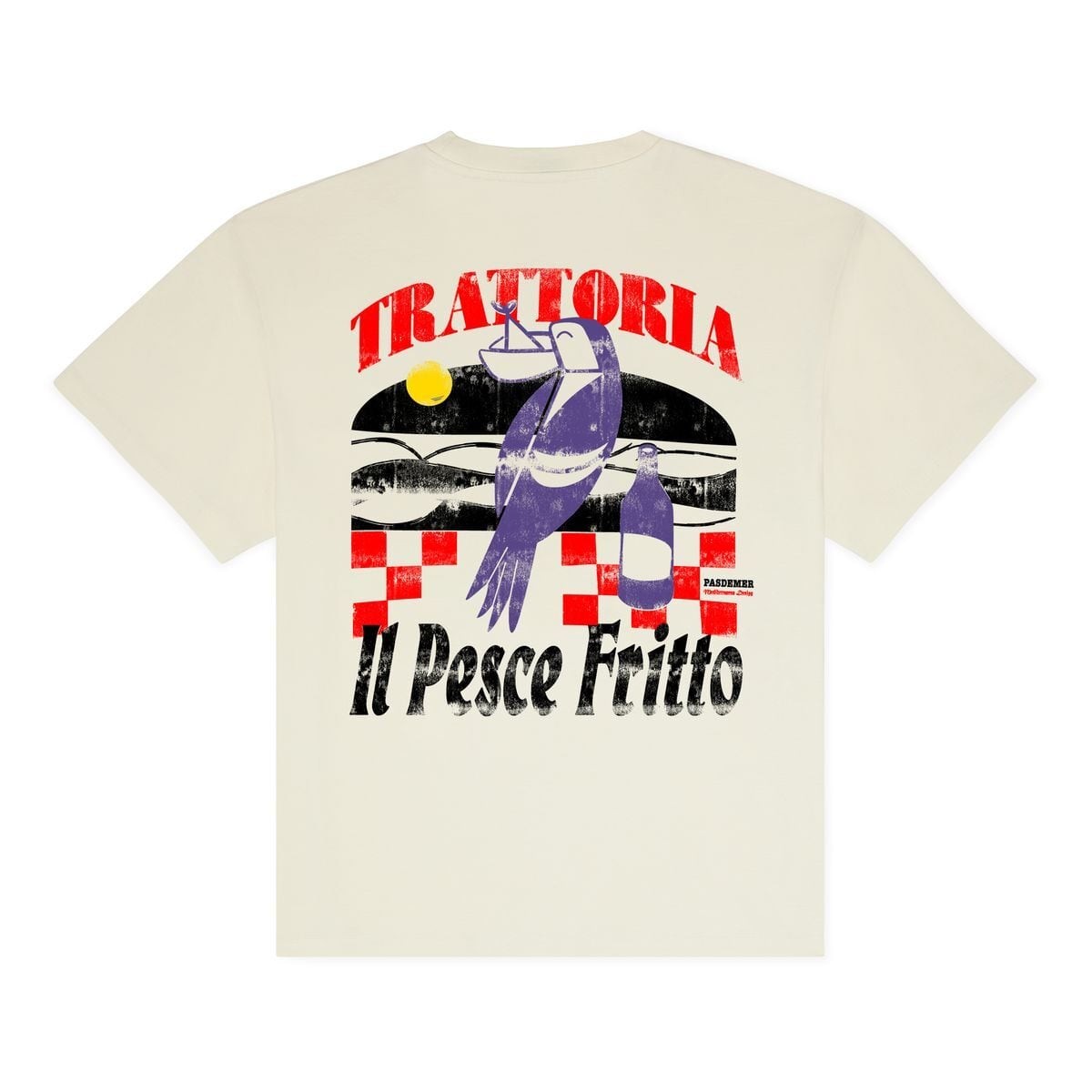 ��PAS DE MER/�ѥɥ����TRATTORIA T-SHIRT T����� / CREAM