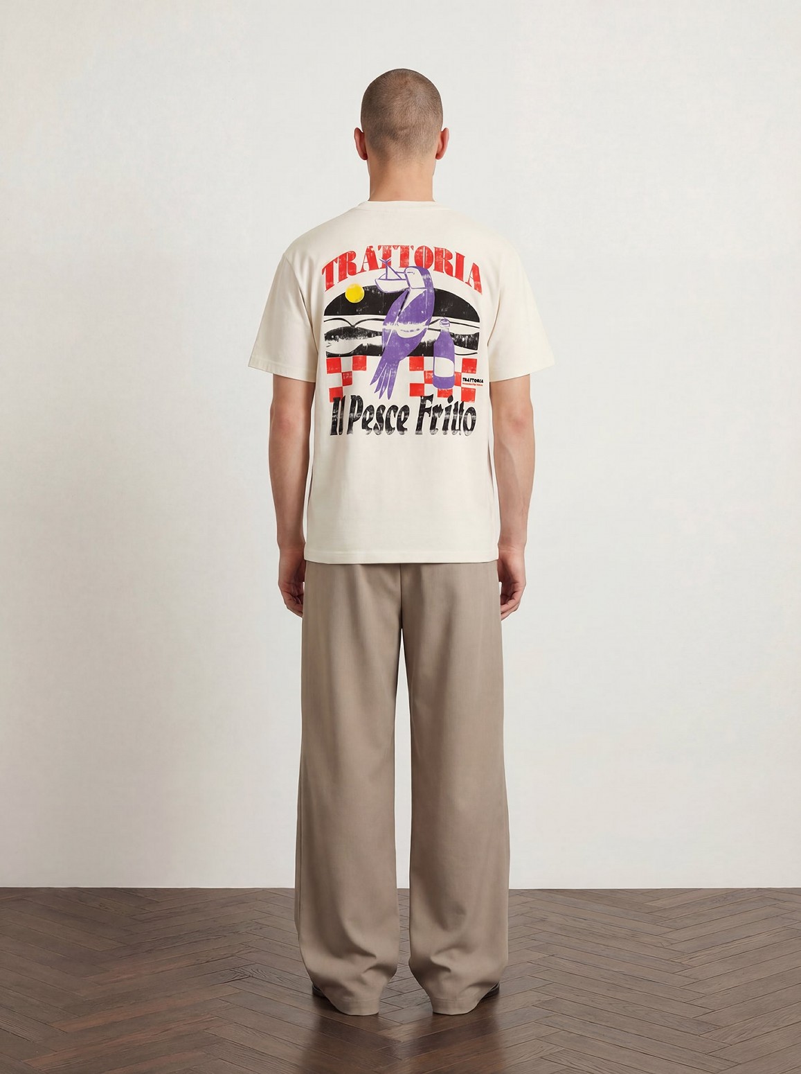 ��PAS DE MER/�ѥɥ����TRATTORIA T-SHIRT T����� / CREAM