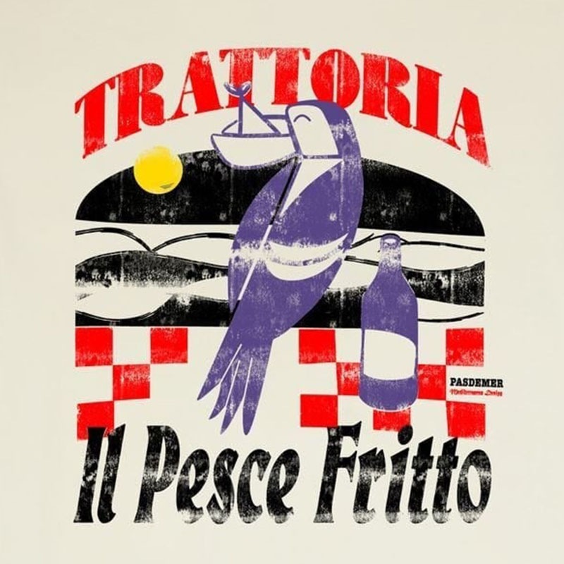 ��PAS DE MER/�ѥɥ����TRATTORIA T-SHIRT T����� / CREAM