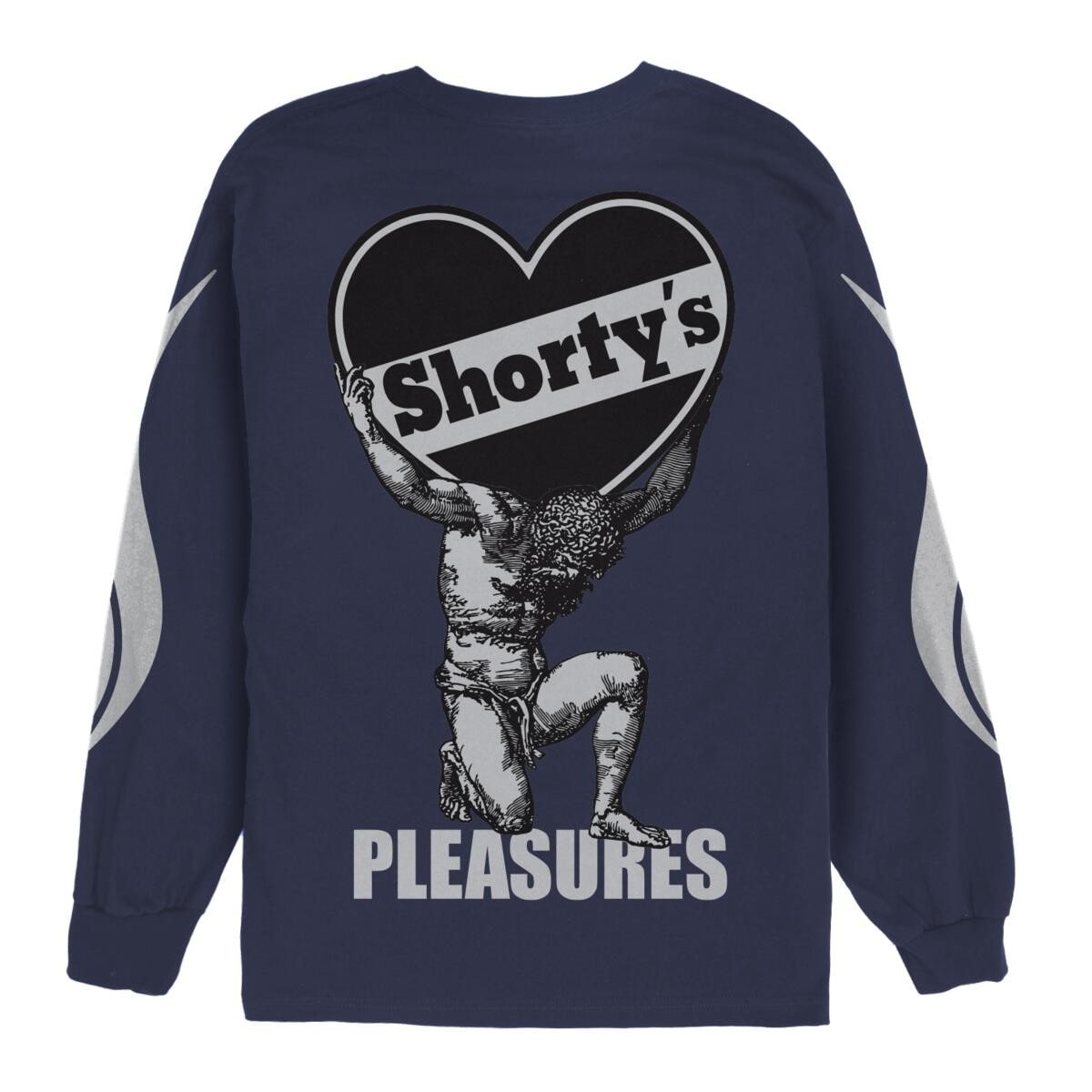 ��PLEASURES/�ץ쥸�㡼����SHORTY'S��GUILTY LONG SLEEVE ĹµT����� / NAVY