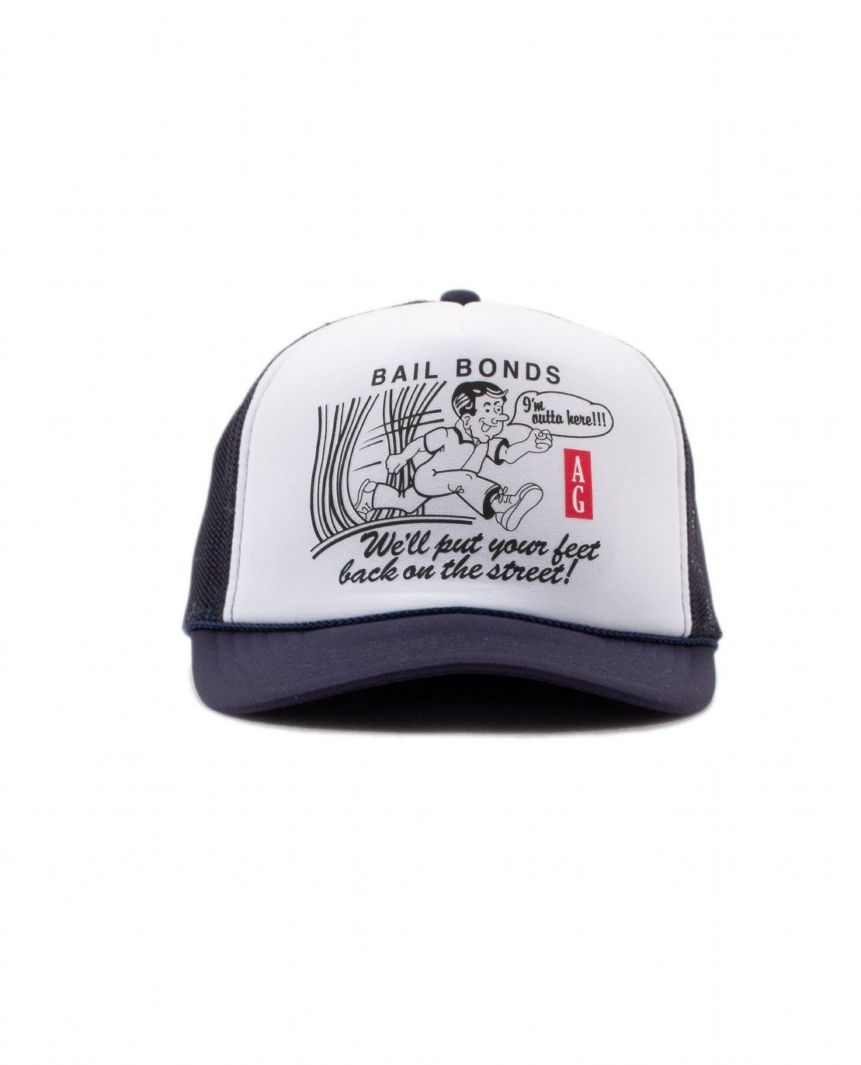 ACAPULCO GOLD/ץ륳 ɡBAIL BOND TRUCKER CAP å /NAVY/WHITE