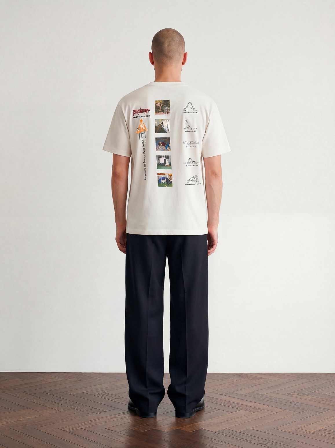 ��PAS DE MER/�ѥɥ����YOGA T-SHIRT T����� / WHITE