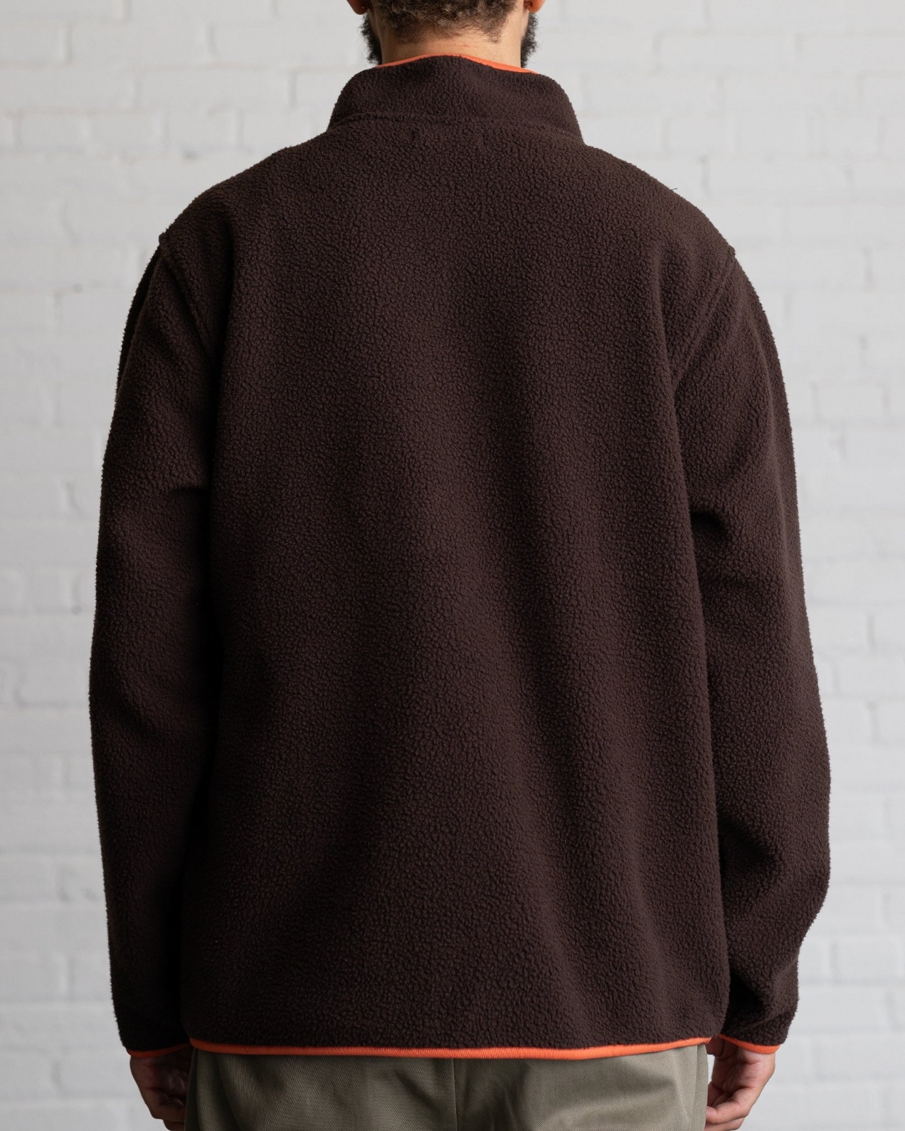 RAISED BY WOLVES/쥤ɥХ֥SHERPA FLEECE HALF-ZIP ϡեå / CHOCOLATE