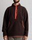 RAISED BY WOLVES/쥤ɥХ֥SHERPA FLEECE HALF-ZIP ϡեå / CHOCOLATE