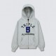 ��PLEASURES/�ץ쥸�㡼����555 SOUL/�ȥ�ץ�ե����֥������555 APPLIQUE ZIP UP HOODIE ���åץ��åץѡ����� / HEATHER GREY