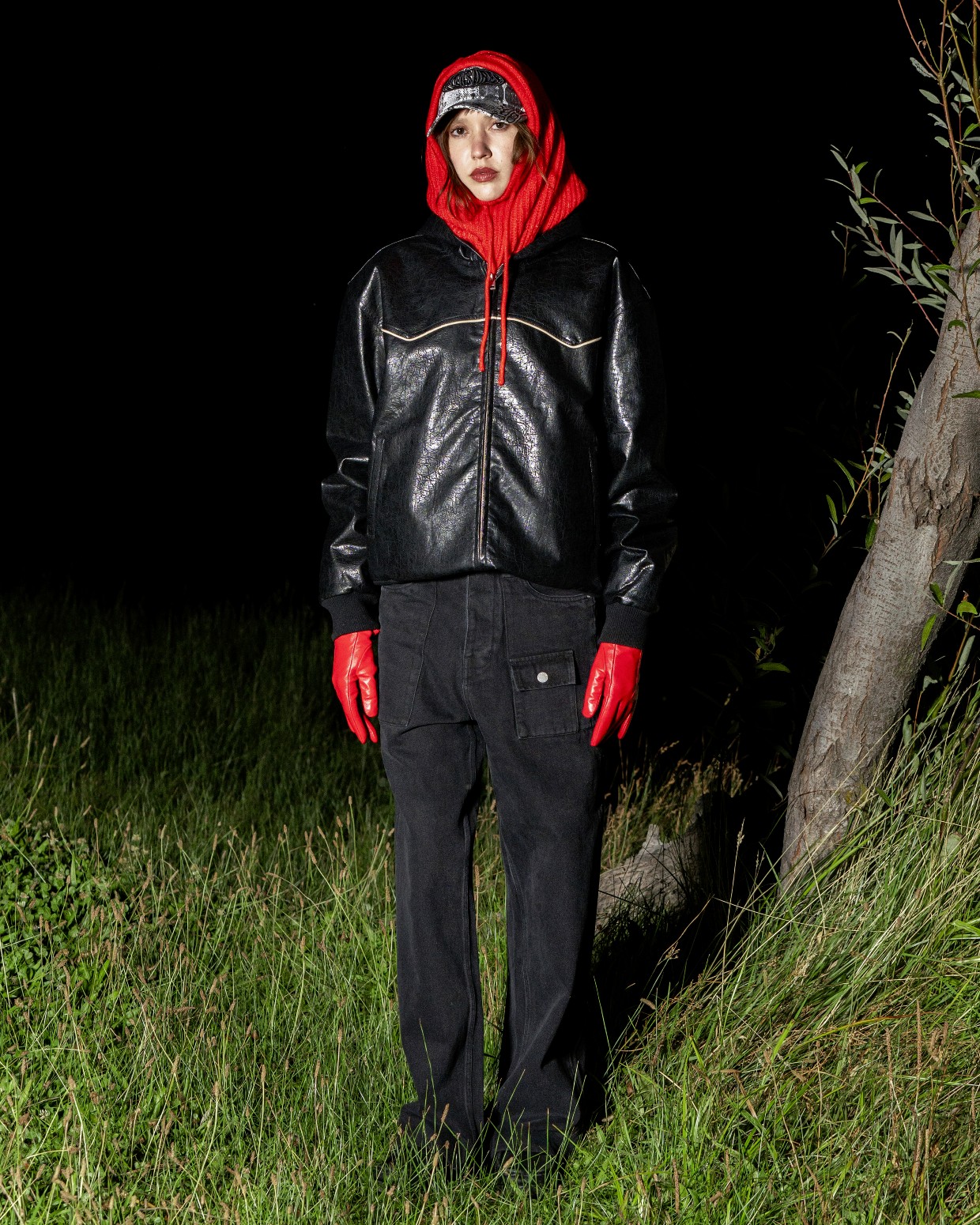 ��PLEASURES/�ץ쥸�㡼����REVENGE HOODED WORK JACKET ������㥱�å� / BLACK