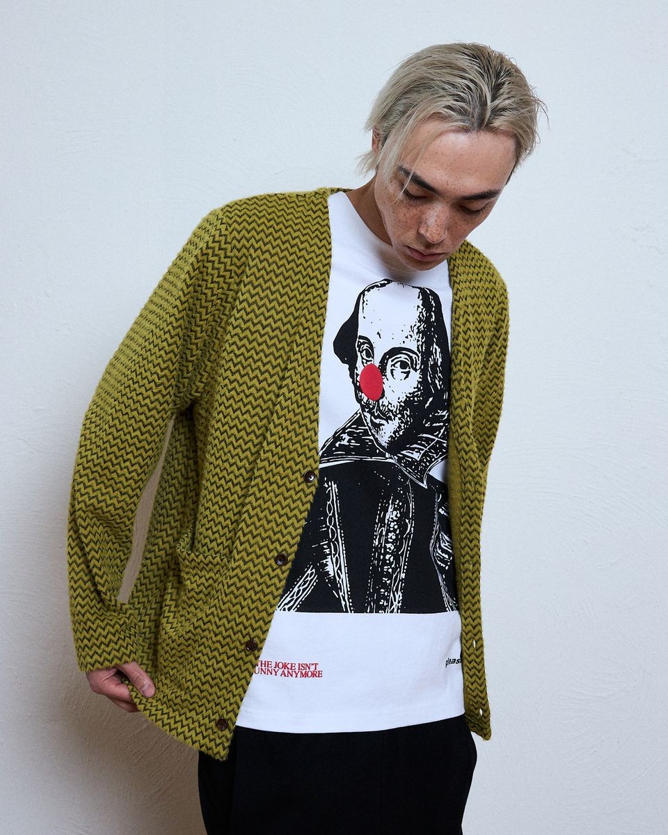 ��PLEASURES/�ץ쥸�㡼����ZIGZAG CARDIGAN �����ǥ����� / WASABI