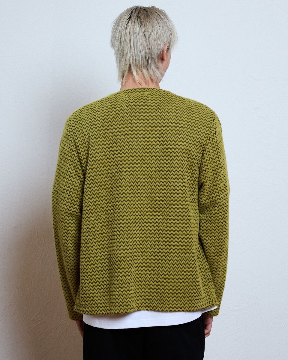 ��PLEASURES/�ץ쥸�㡼����ZIGZAG CARDIGAN �����ǥ����� / WASABI