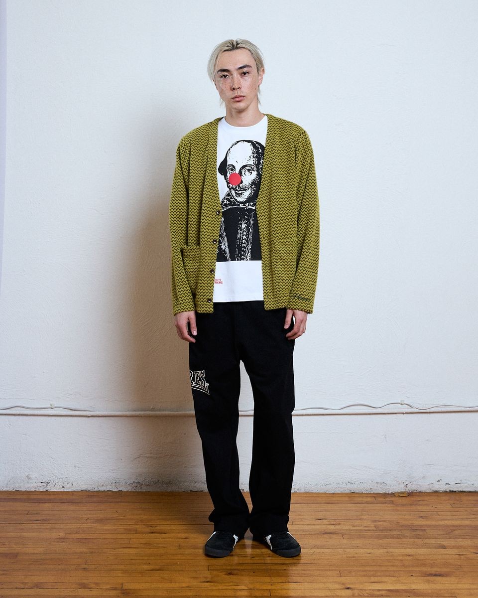 ��PLEASURES/�ץ쥸�㡼����ZIGZAG CARDIGAN �����ǥ����� / WASABI