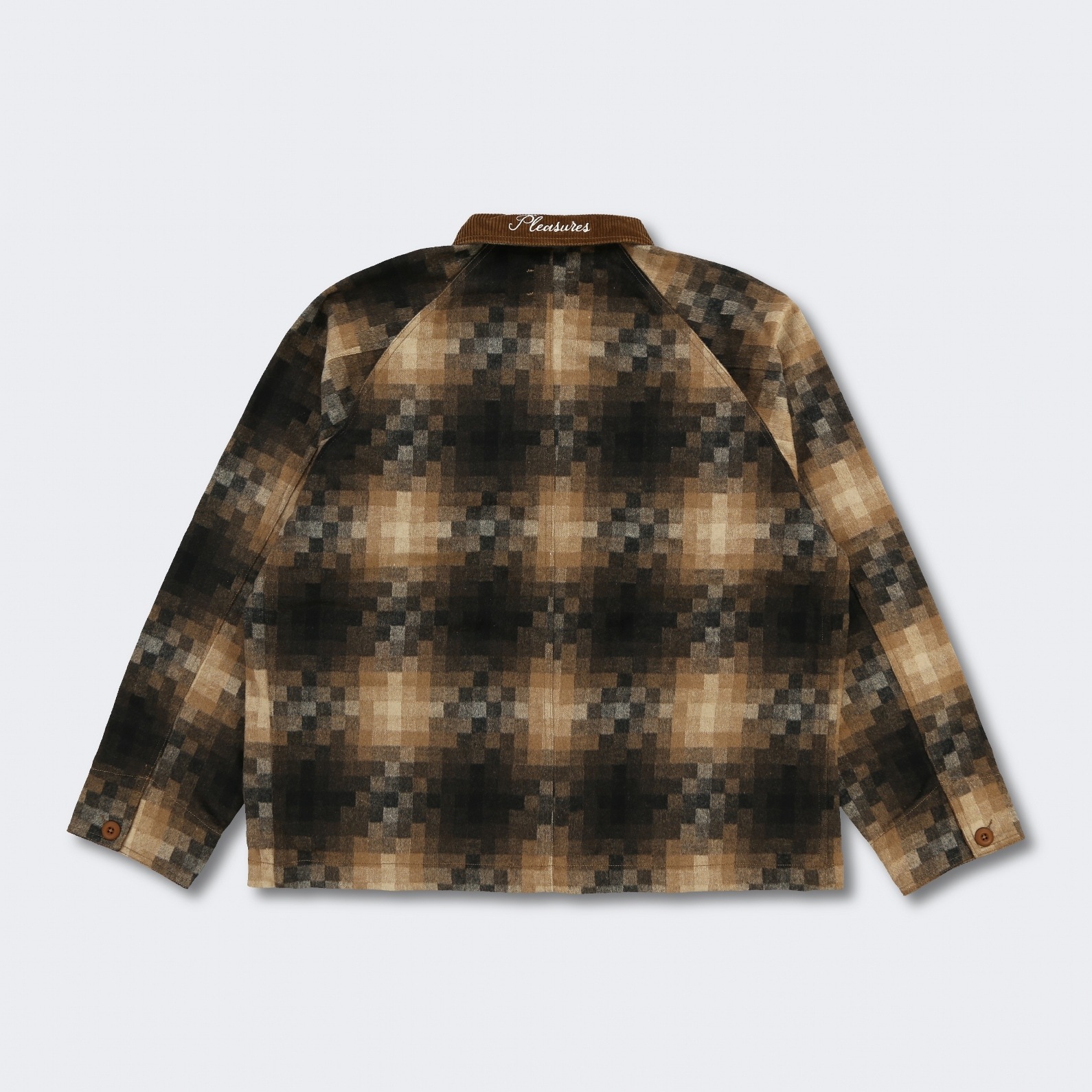 PLEASURES/ץ쥸㡼MARLIN CHECKER WORK JACKET 㥱å / BROWN