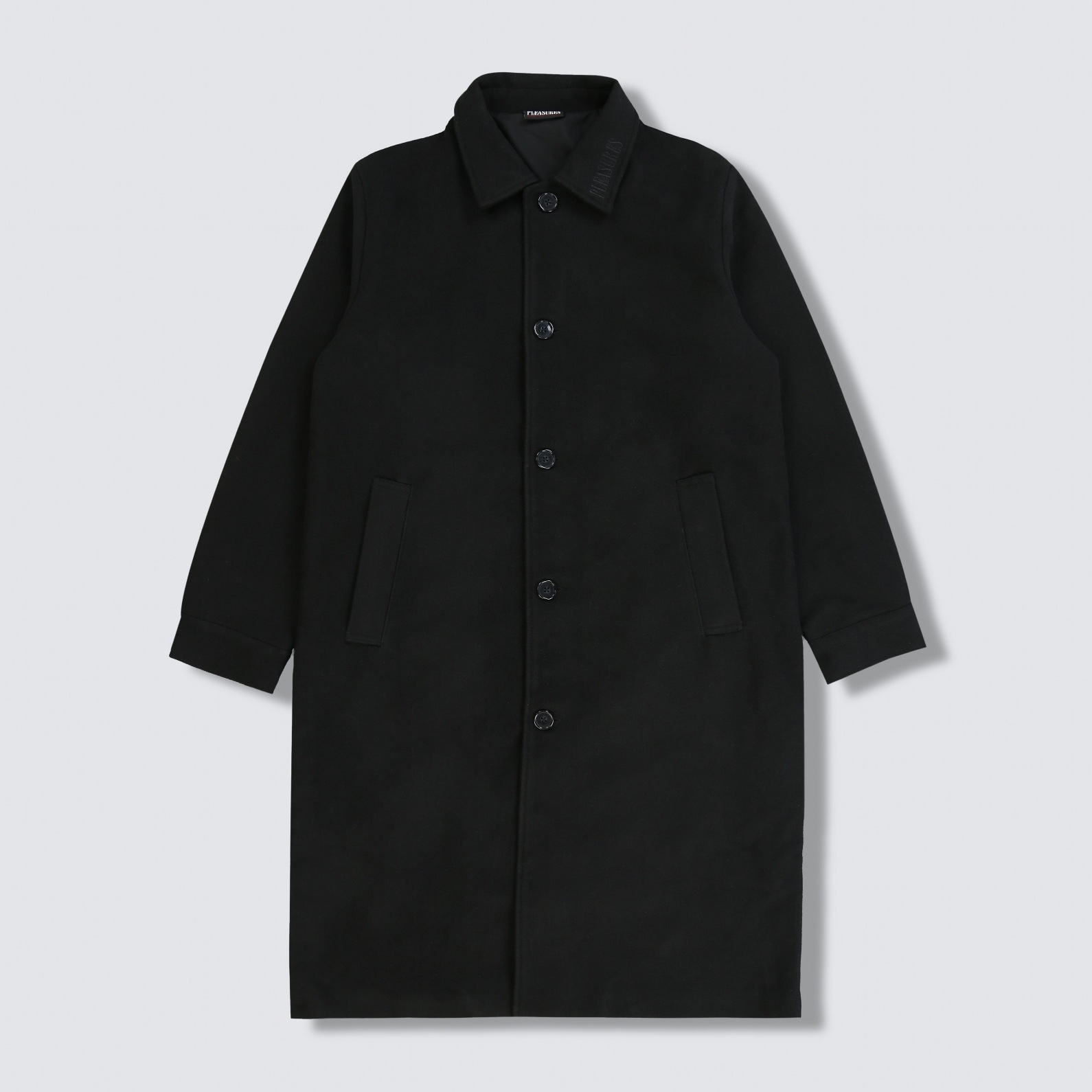 ��PLEASURES/�ץ쥸�㡼����ROBERT MAPPLETHORPE/���С��ȡ��ᥤ�ץ륽���ס�PHILLIP LONG COAT ���󥰥����� / BLACK