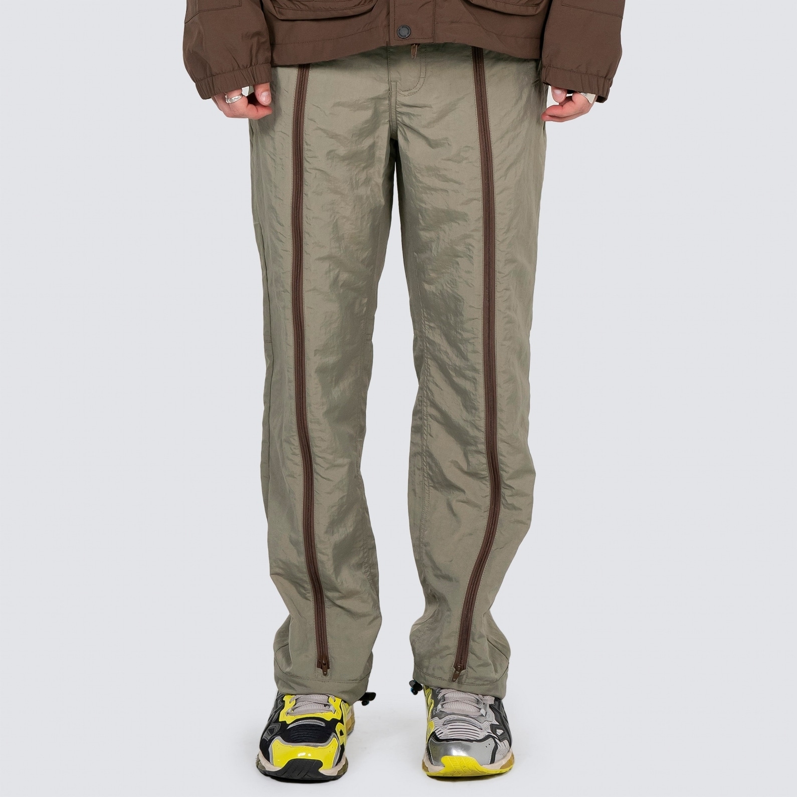 ��PLEASURES/�ץ쥸�㡼����555 SOUL/�ȥ�ץ�ե����֥������SOUL NYLON ACTIVE PANT �ѥ�� / MATCHA