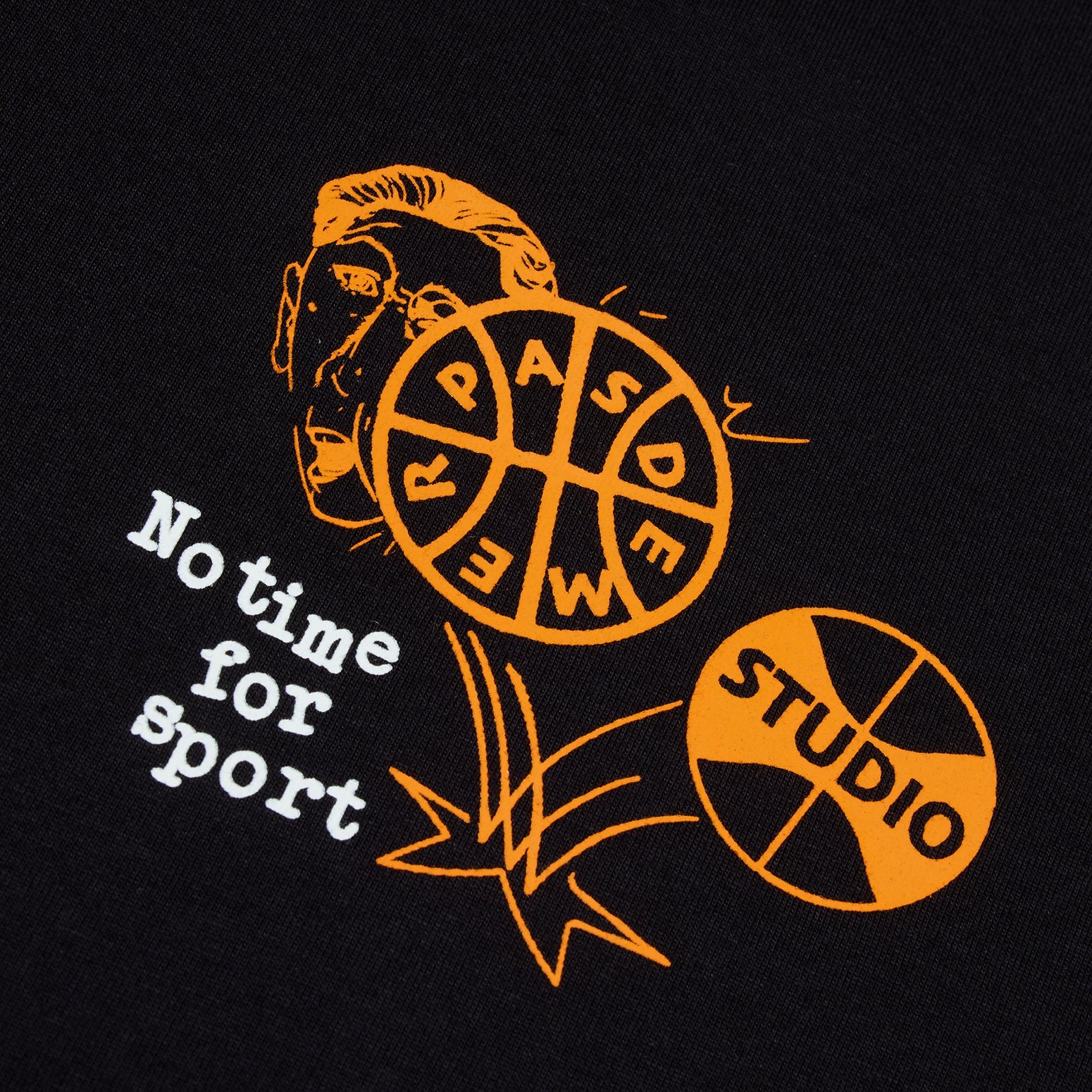 ��PAS DE MER/�ѥɥ����BASKETBALL TEE T����� / OLD BLACK