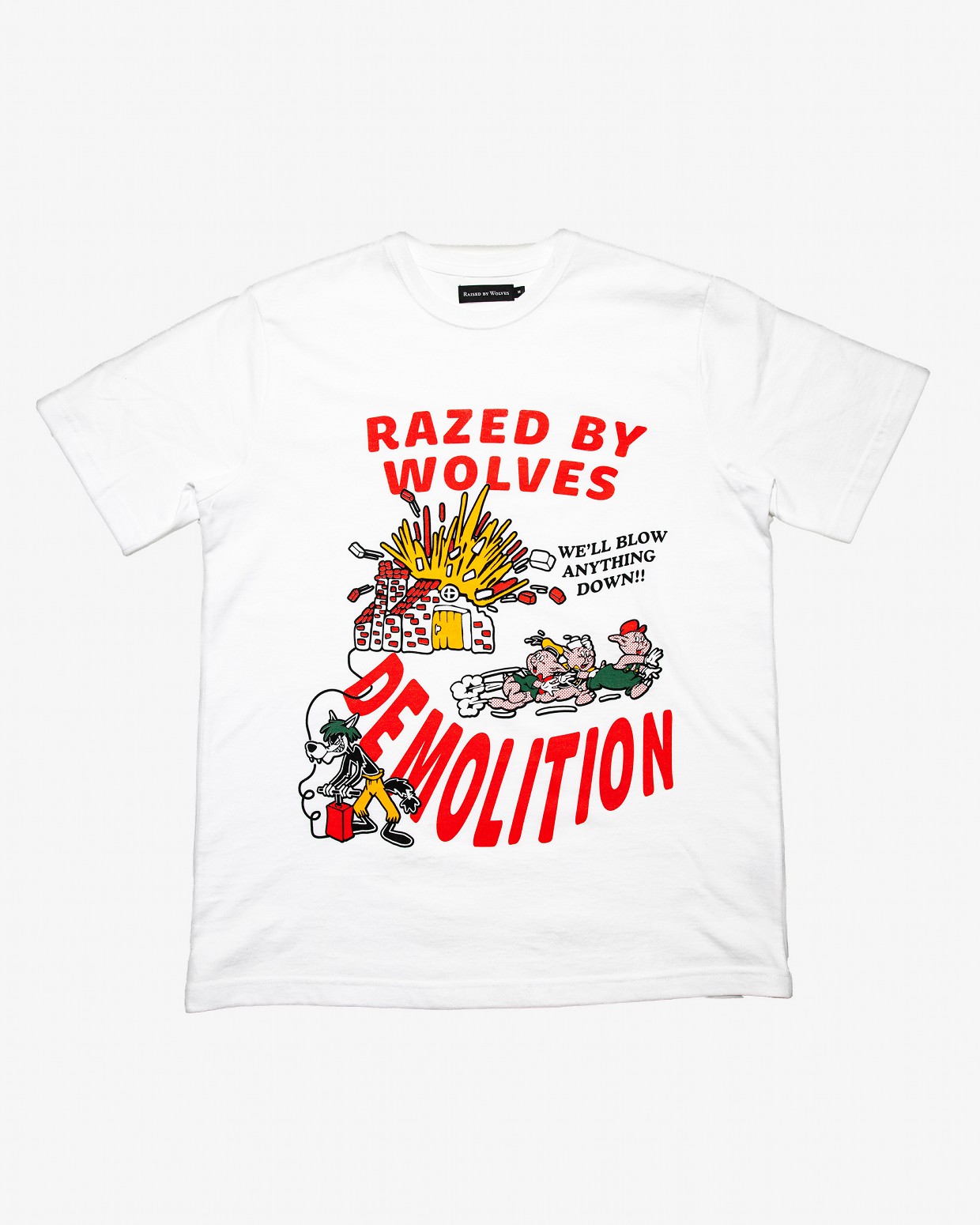 RAISED BY WOLVES/쥤ɥХ֥RAZED BY WOLVES TEE ȾµT / WHITE