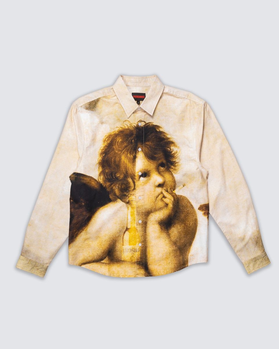 ��PLEASURES/�ץ쥸�㡼����CHERUB BUTTON UP Ĺµ����� / MULTI