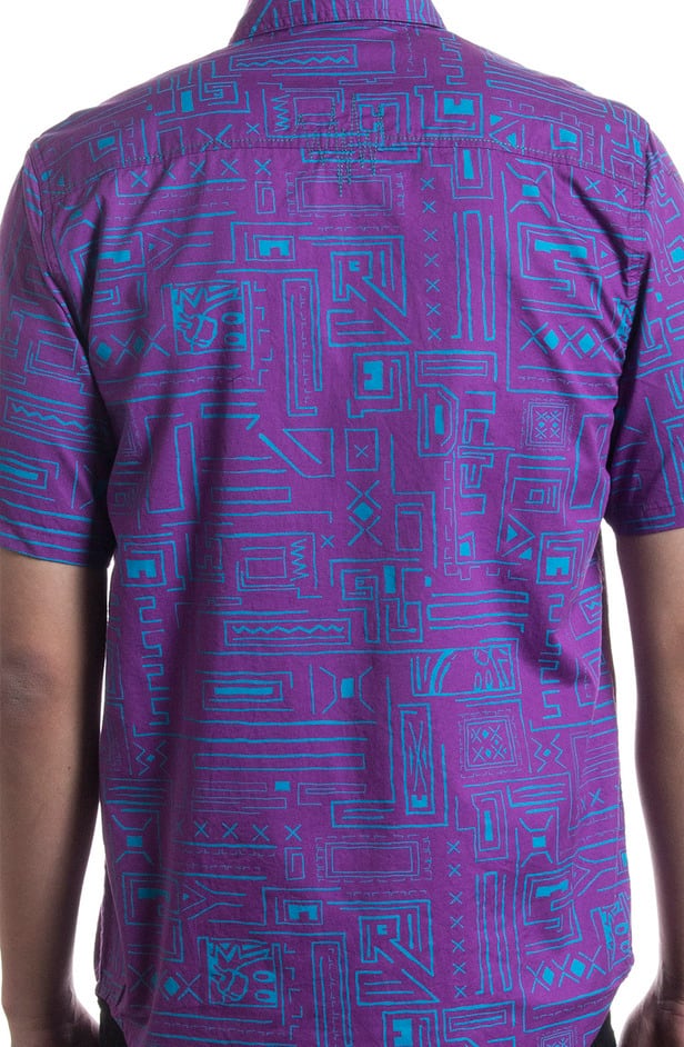 THE HUNDREDS/ϥɥåġGEO SS WOVEN Ⱦµ / PURPLE ѡץ