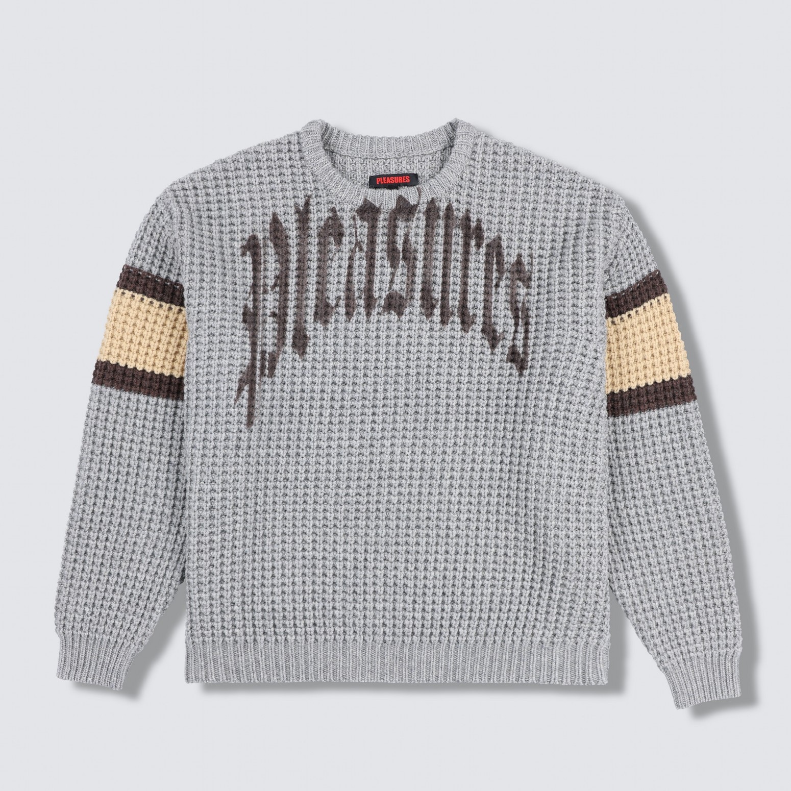 ��PLEASURES/�ץ쥸�㡼����TWITCH CHUNKY KNIT SWEATER �������� / HEATHER GREY