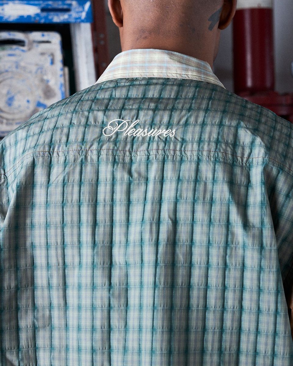 ��PLEASURES/�ץ쥸�㡼����DAZED BUTTON UP Ĺµ����� / MULTI