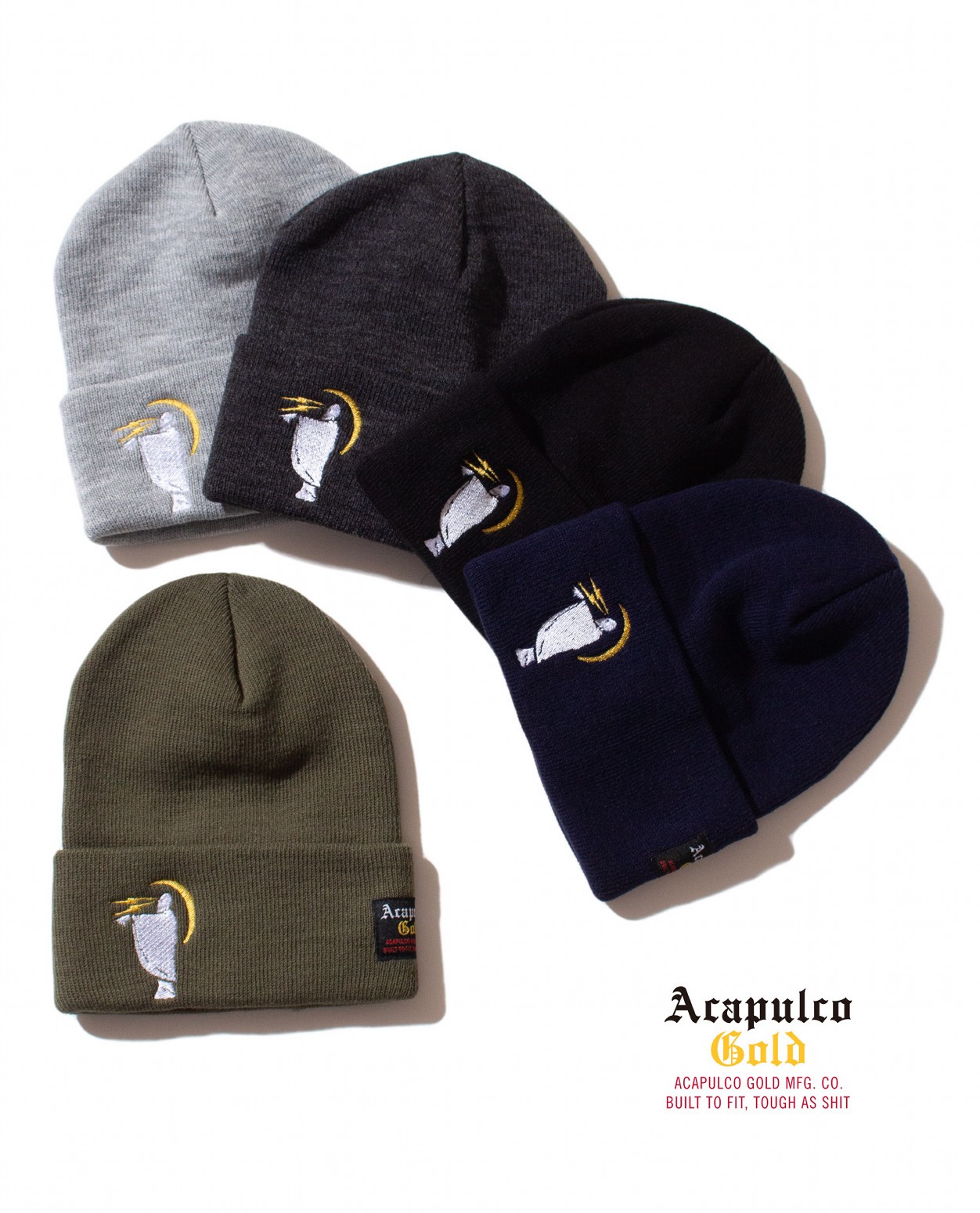 ��ACAPULCO GOLD/�����ץ륳 ������ɡ�REAPER CUFF BEANIE ����å� / ARMY