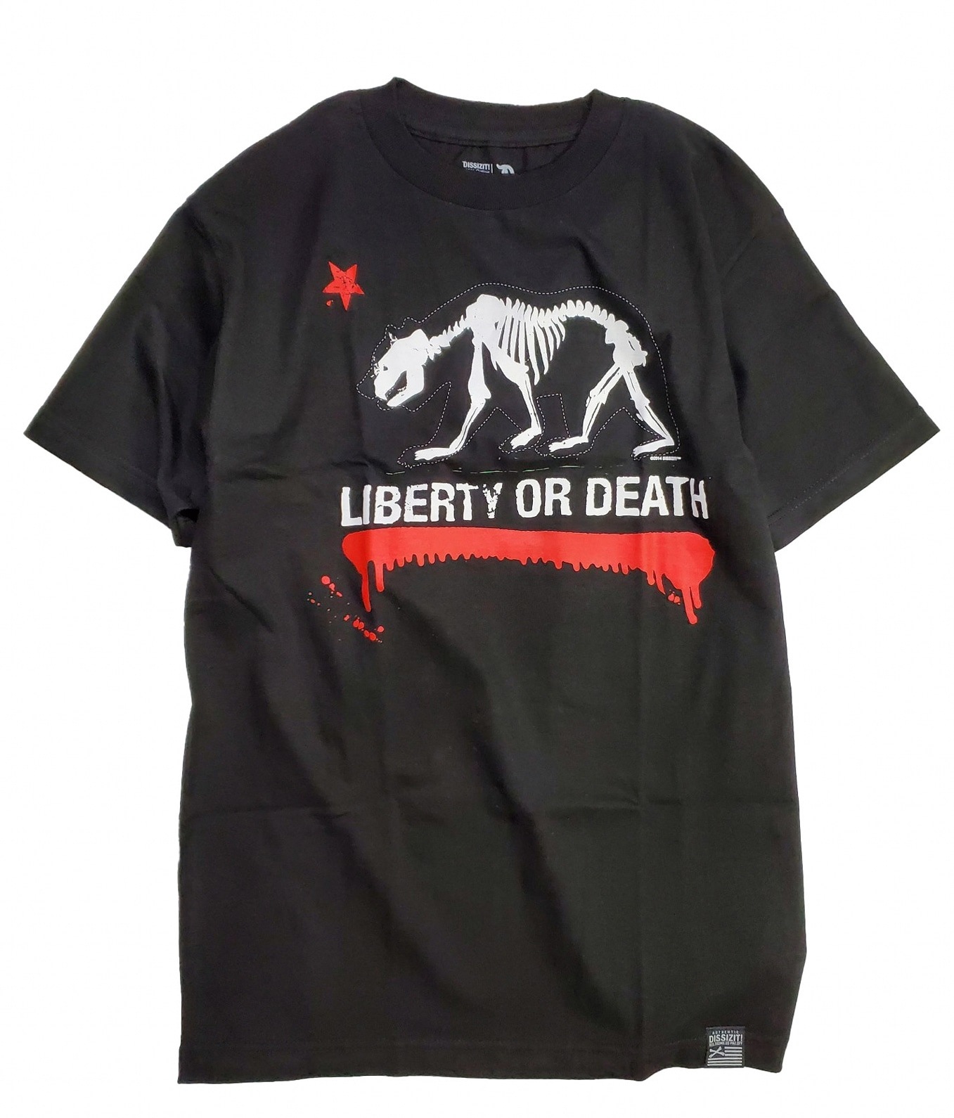 DISSIZIT/ǥåȡBEAR BONES TEE T / BLACK ֥å