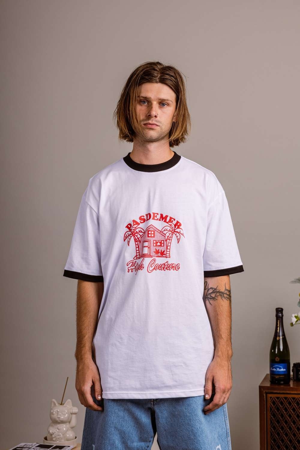 PAS DE MER/ѥɥHIGH COUTURE T-SHIRT T / WHITE ۥ磻