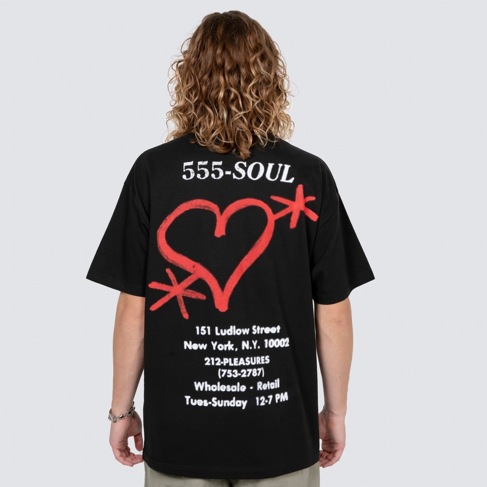��PLEASURES/�ץ쥸�㡼����555 SOUL/�ȥ�ץ�ե����֥������BIZ CARD T-SHIRT T����� / BLACK