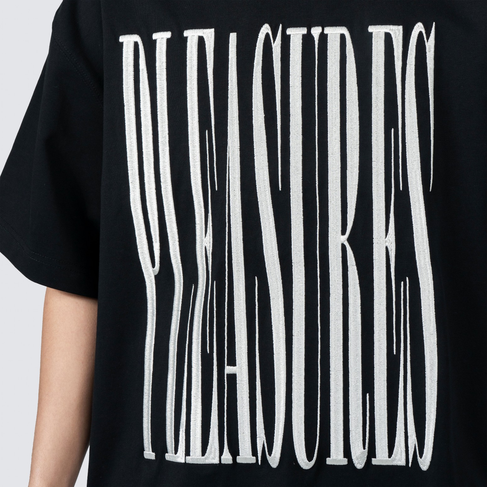 ��PLEASURES/�ץ쥸�㡼����STRETCH HEAVYWEIGHT SHIRT T����� / BLACK