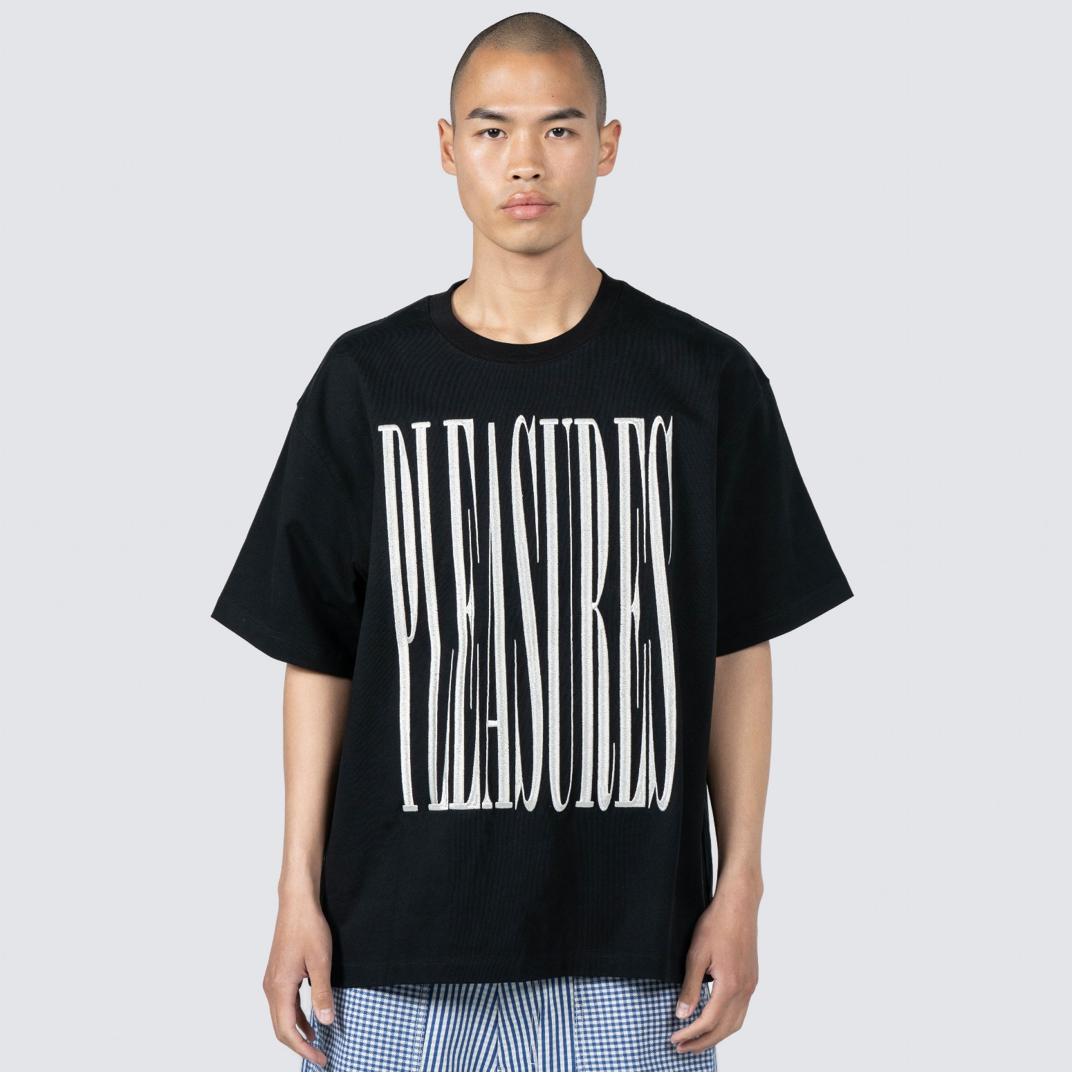 ��PLEASURES/�ץ쥸�㡼����STRETCH HEAVYWEIGHT SHIRT T����� / BLACK
