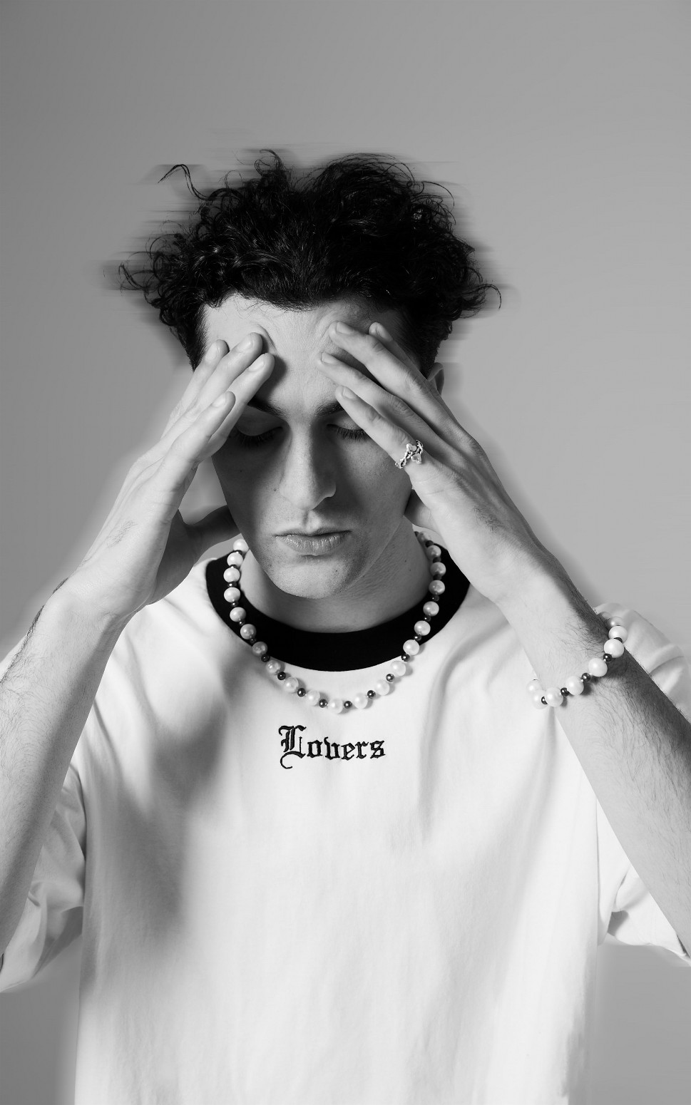 LUTI/롼ƥDEAR LOVER S/S KNIT T / WHITE