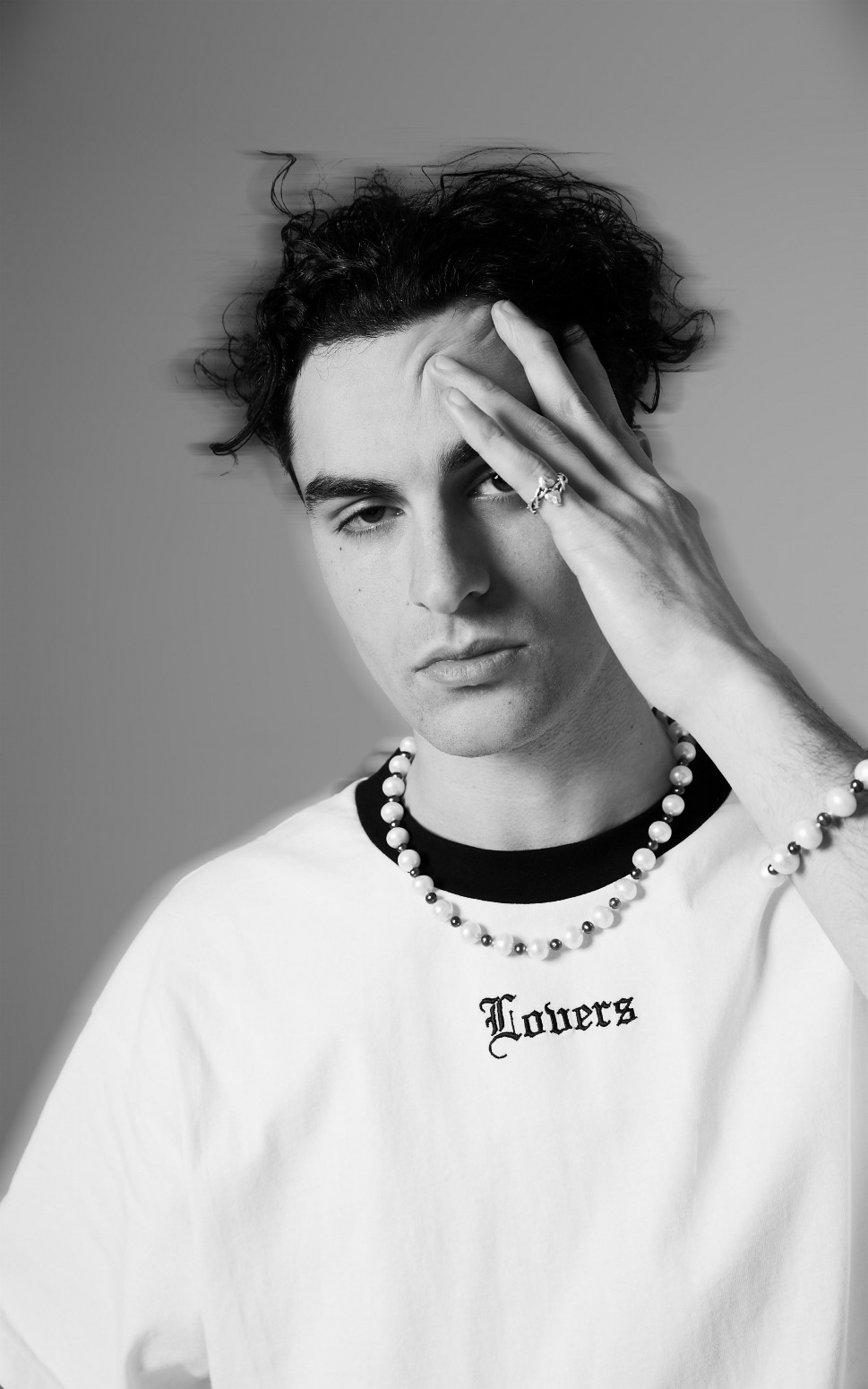 LUTI/롼ƥDEAR LOVER S/S KNIT T / WHITE