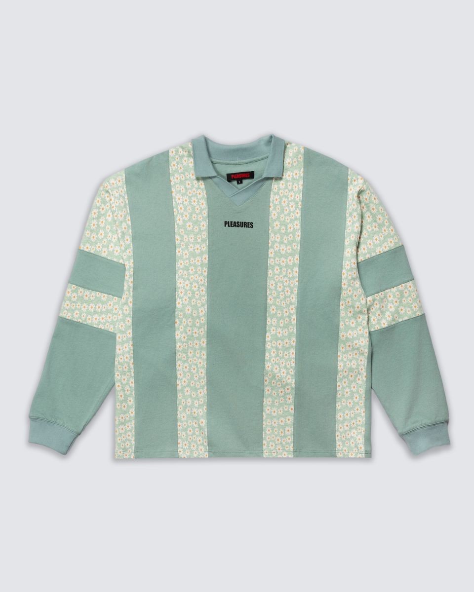 ��PLEASURES/�ץ쥸�㡼����SOUNDS RUGBY POLO �ݥ������ / MATCHA