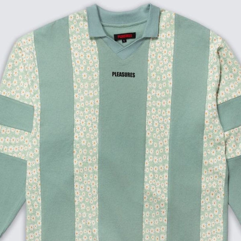 ��PLEASURES/�ץ쥸�㡼����SOUNDS RUGBY POLO �ݥ������ / MATCHA