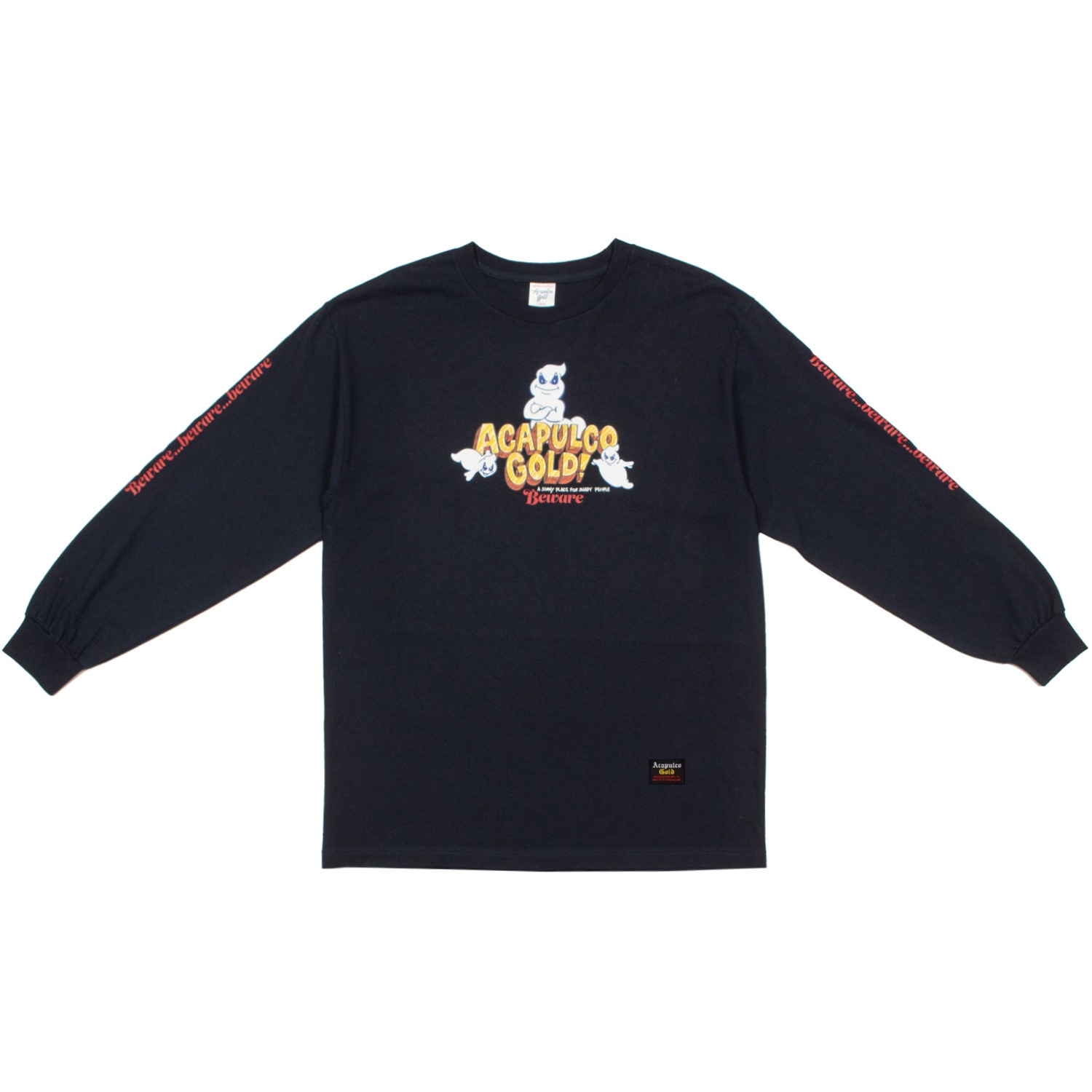 ACAPULCO GOLD/ץ륳 ɡHAUNT YOU BACK L/S TEE ĹµT / NAVY ͥӡ 