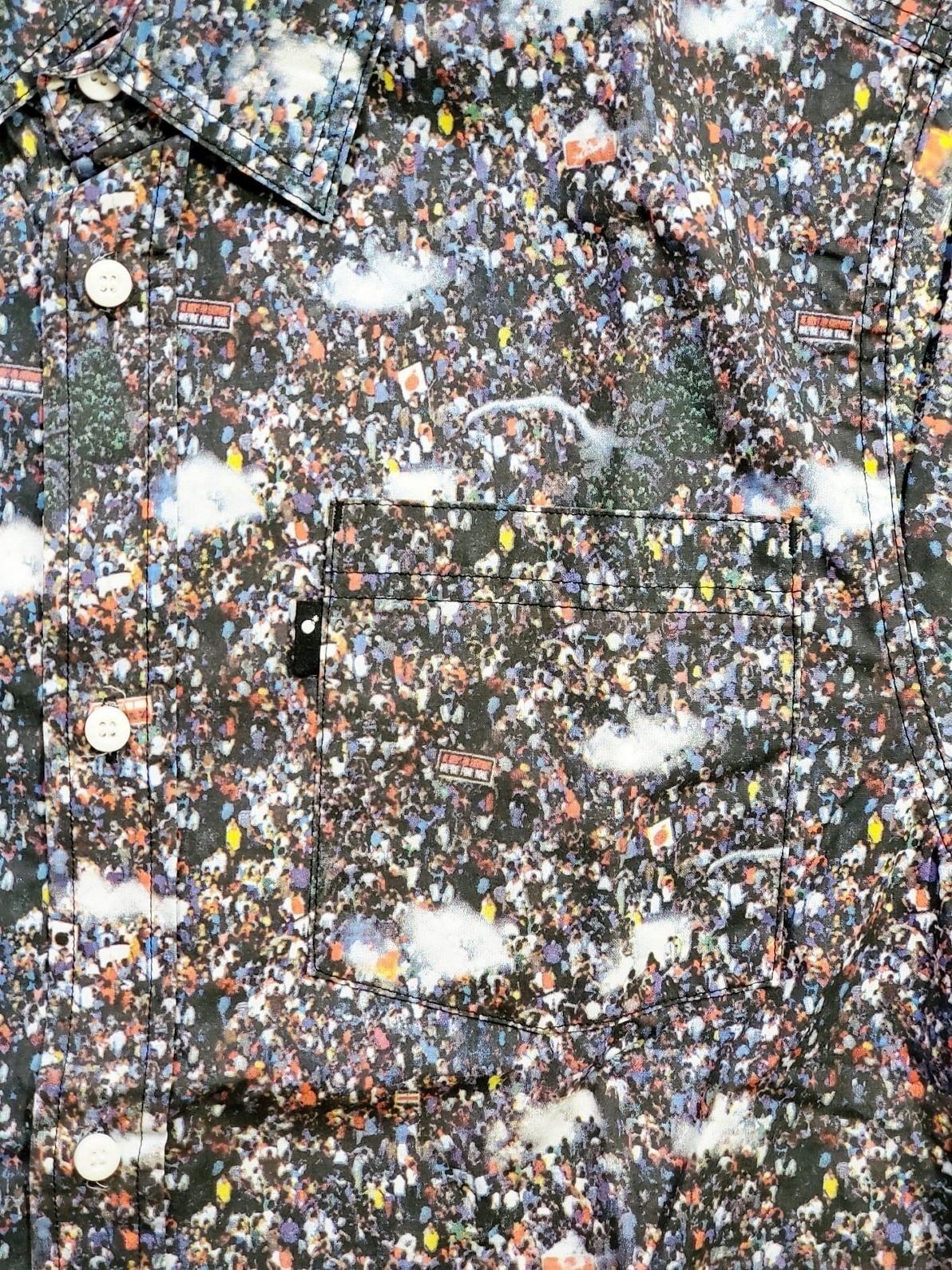 ��THE HUNDREDS/�����ϥ�ɥ�åġ�CROWD SS WOVEN Ⱦµ����� / MULTI