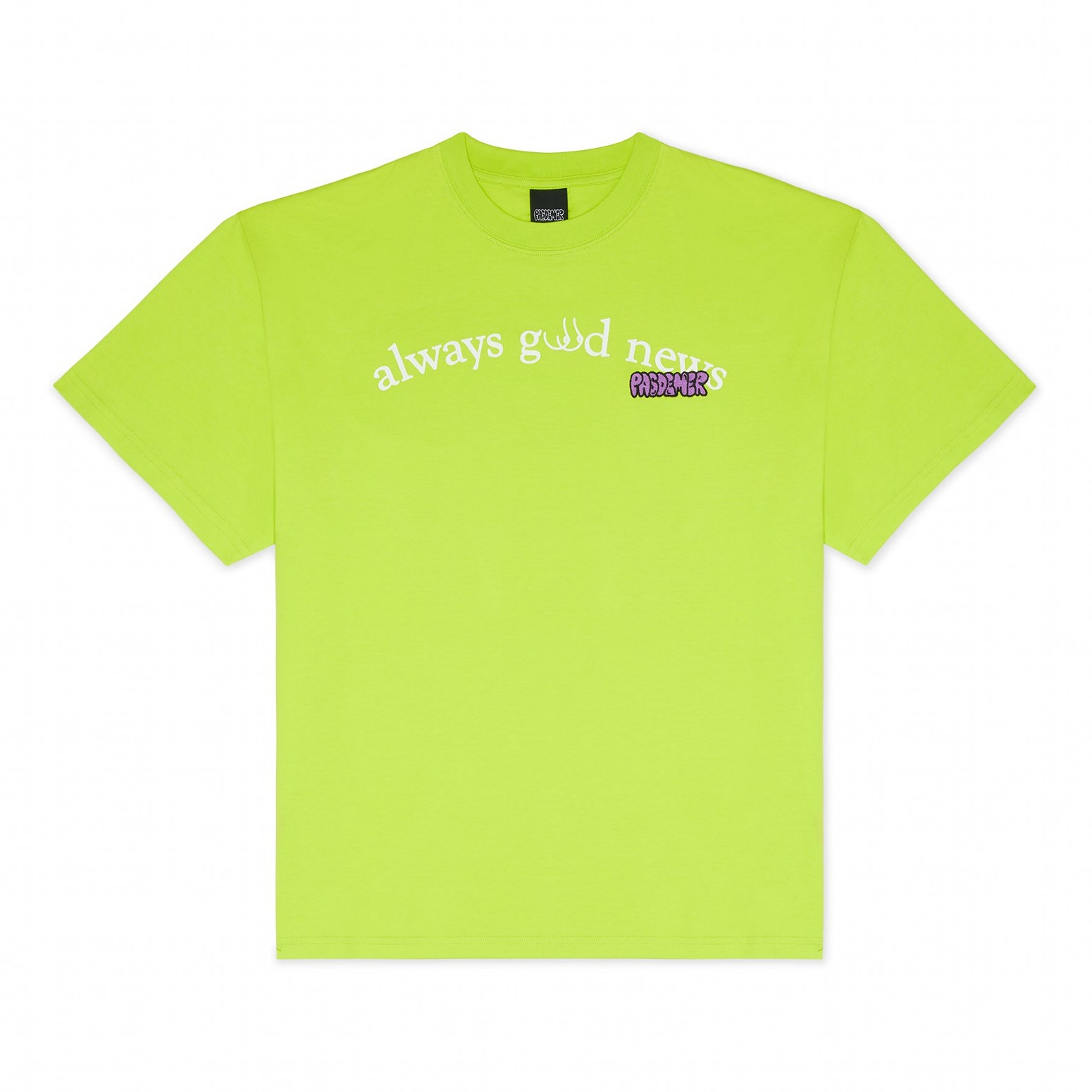 PAS DE MER/ѥɥGOOD NEWS TEE T / ACID GREEN