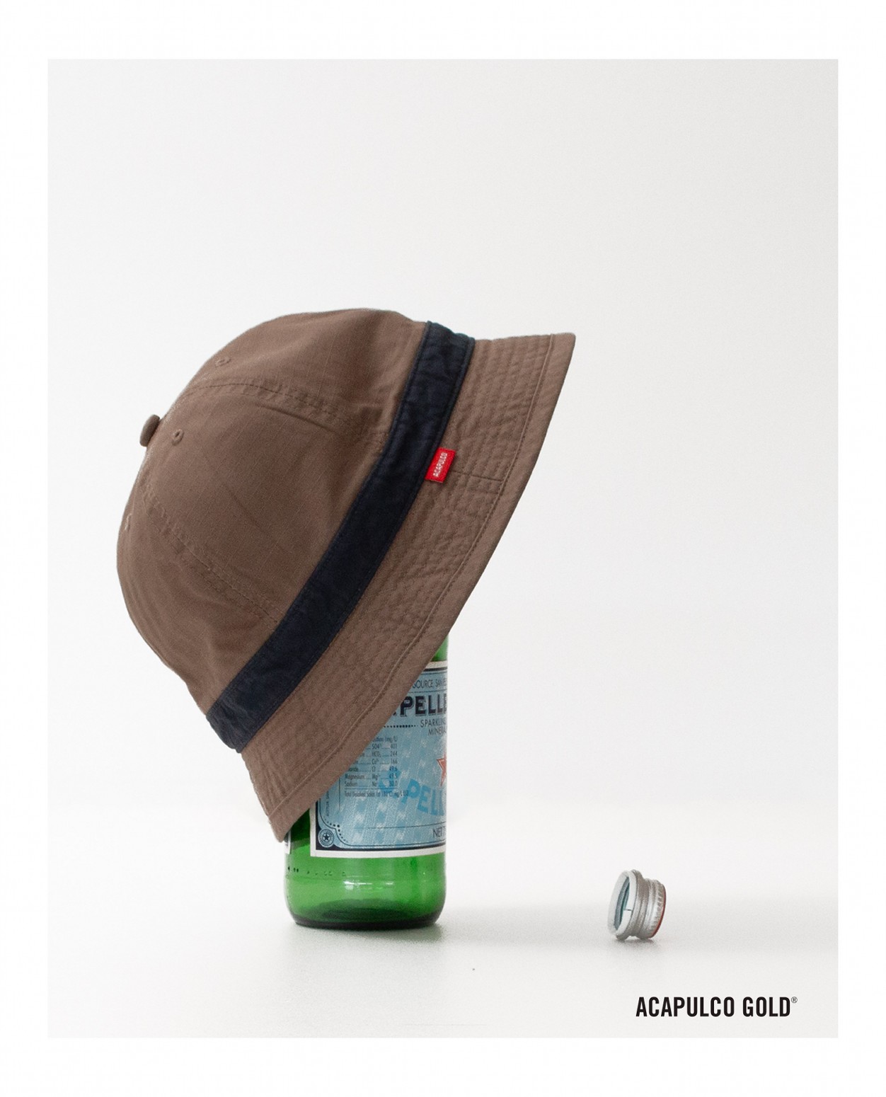 ��ACAPULCO GOLD/�����ץ륳 ������ɡ�BELL HAT �Х��åȥϥå� / BROWN w/NAVY