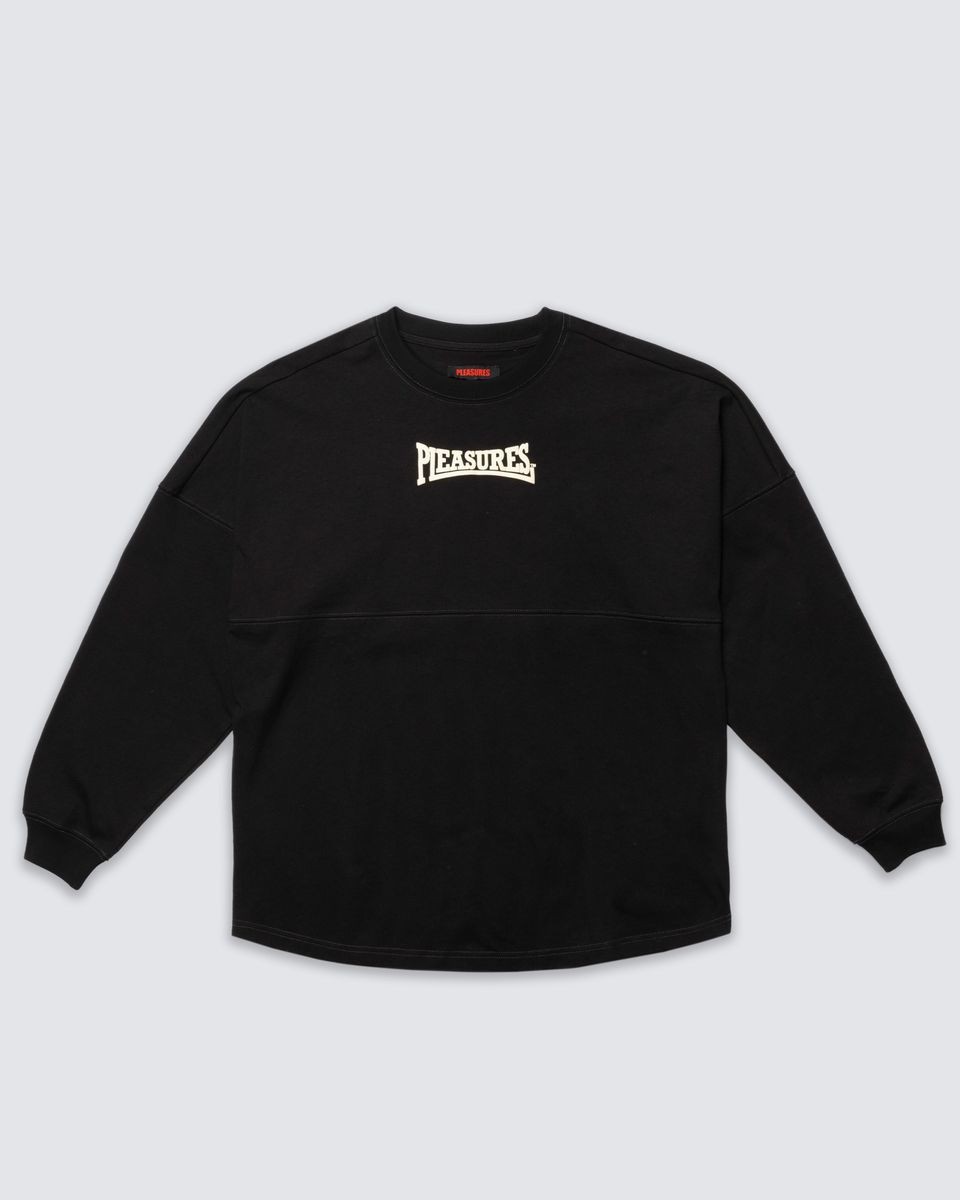 ��PLEASURES/�ץ쥸�㡼����BULLDOG HEAVYWEIGHT LONG SLEEVE ĹµT����� / BLACK
