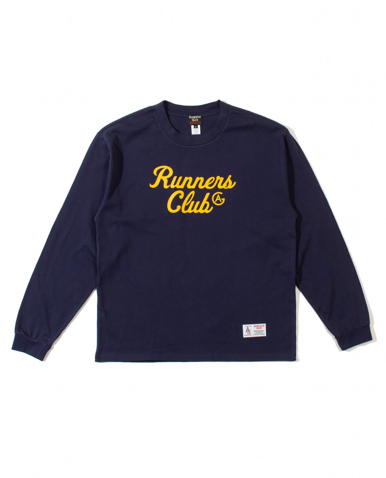 ��ACAPULCO GOLD/�����ץ륳 ������ɡ�RUNNERS CLUB LS TEE ĹµT����� / NAVY