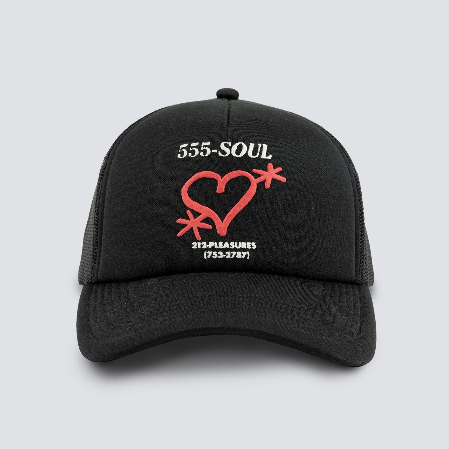 ��PLEASURES/�ץ쥸�㡼����555 SOUL/�ȥ�ץ�ե����֥������BIZ CARD TRUCKER CAP ����å� / BLACK