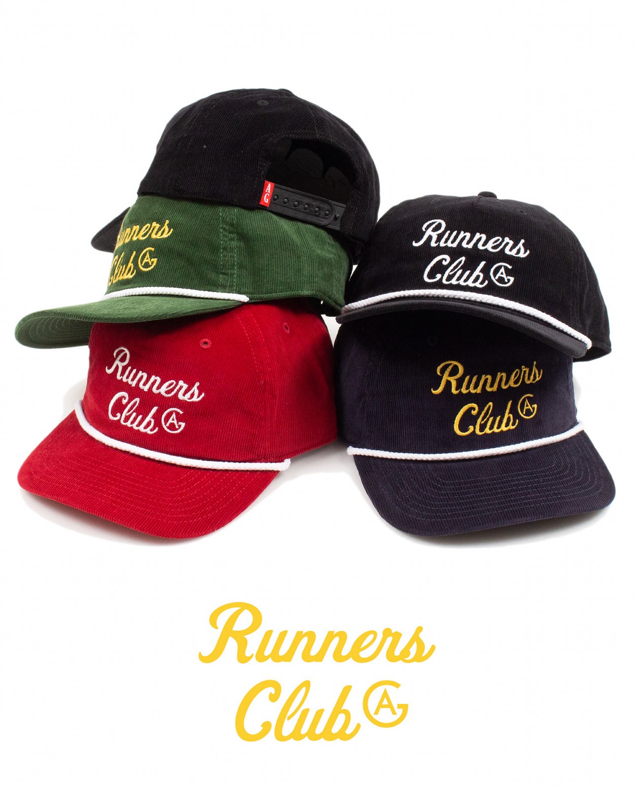 ��ACAPULCO GOLD/�����ץ륳 ������ɡ�RUNNERS CLUB CORDUROY BOAT CAP / BLACK/WHITE