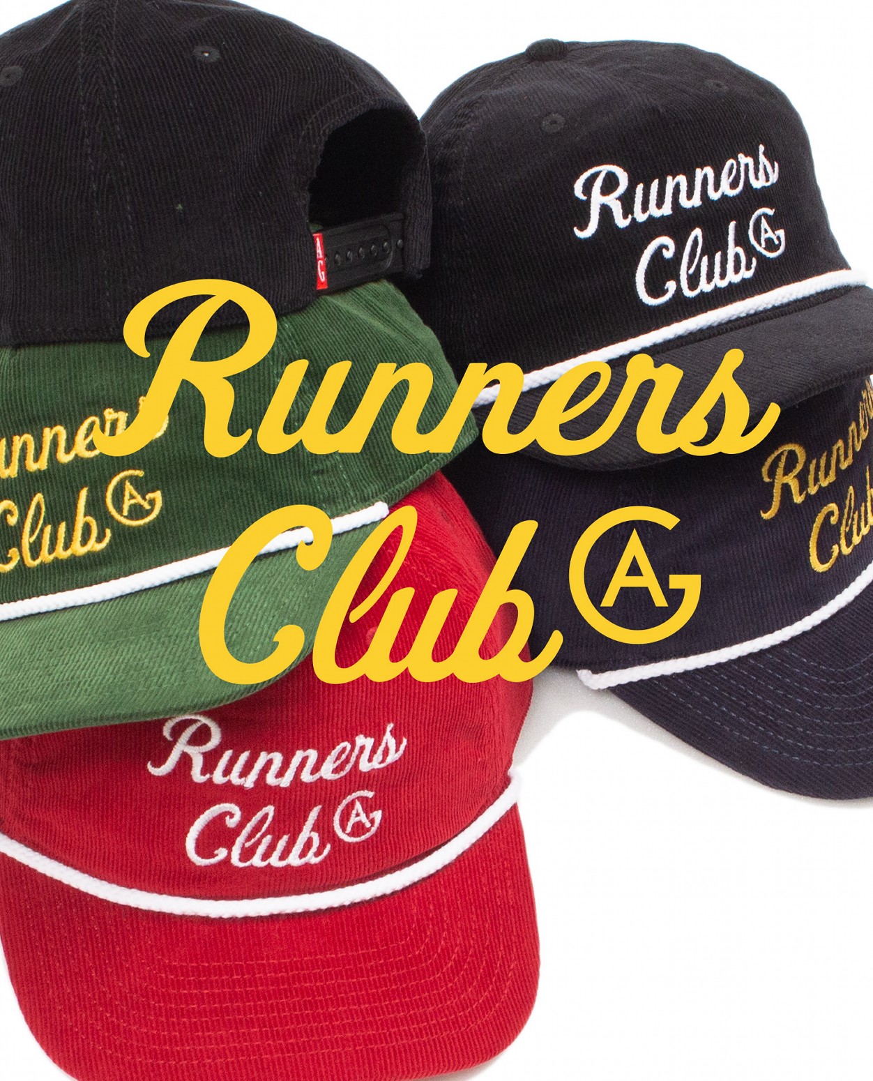 ��ACAPULCO GOLD/�����ץ륳 ������ɡ�RUNNERS CLUB CORDUROY BOAT CAP / BLACK/WHITE