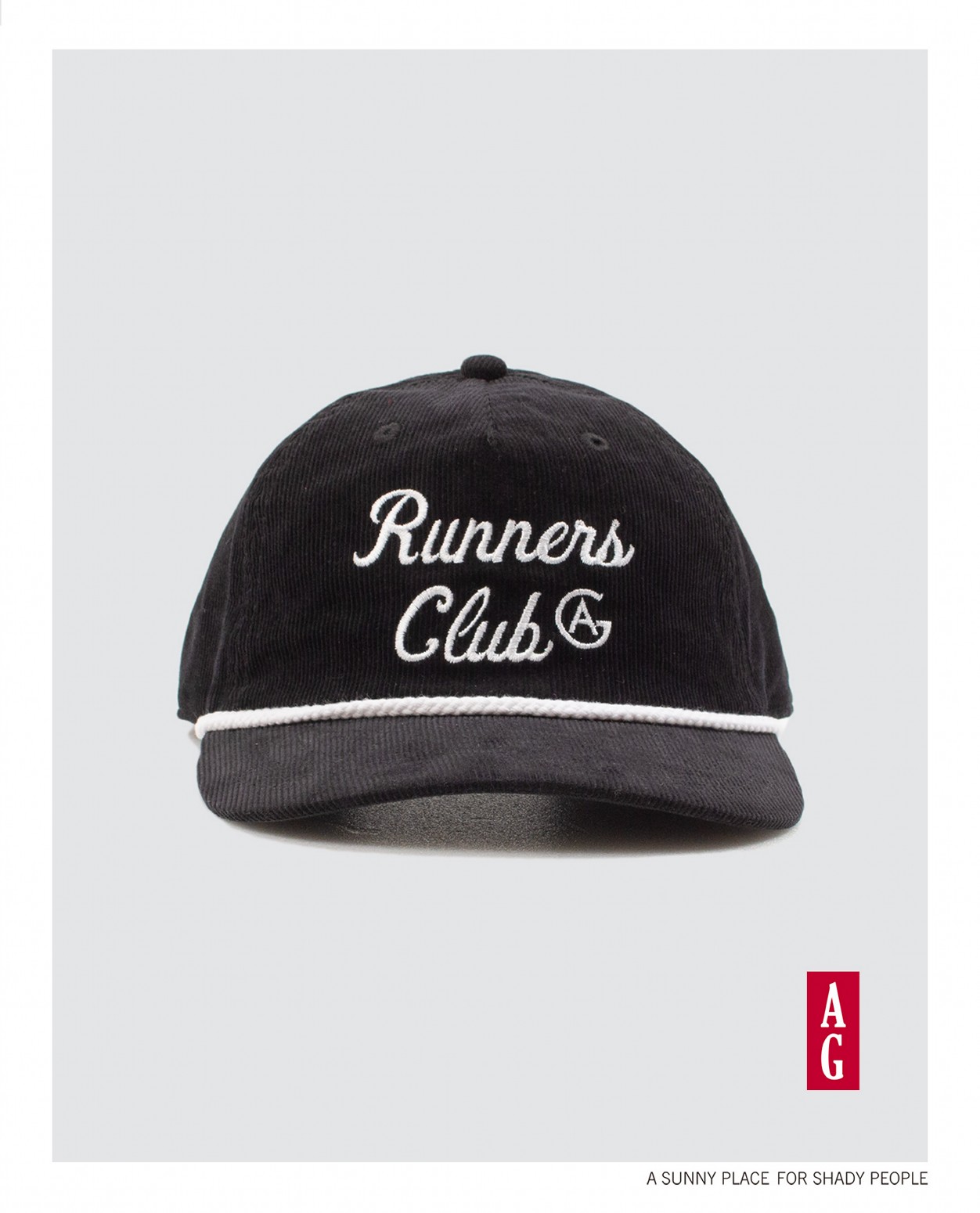 ��ACAPULCO GOLD/�����ץ륳 ������ɡ�RUNNERS CLUB CORDUROY BOAT CAP / BLACK/WHITE