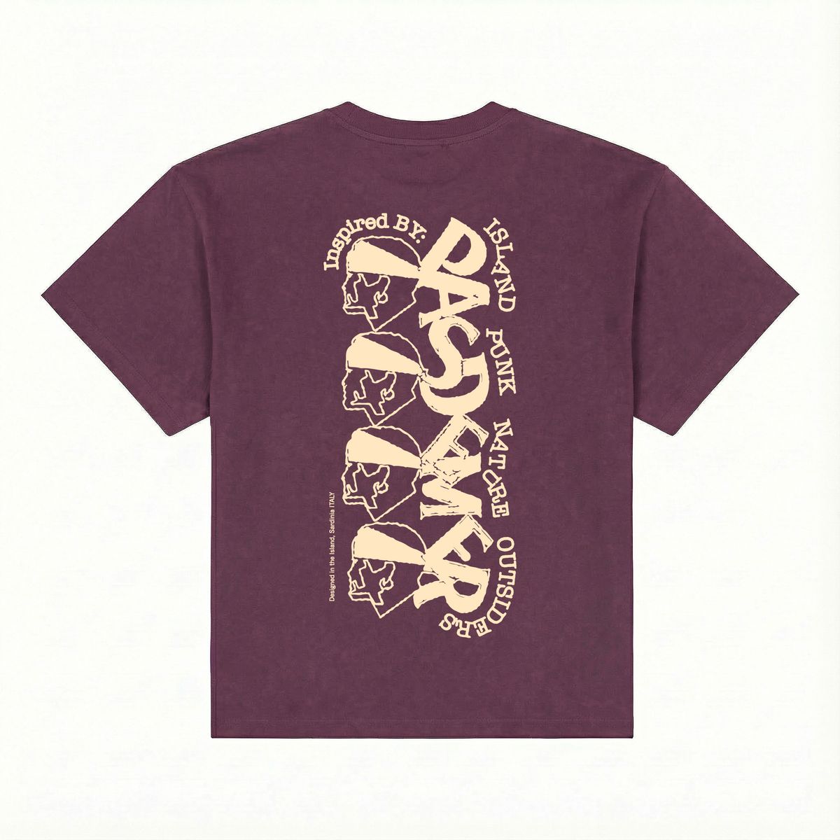 ��PAS DE MER/�ѥɥ����STONED ISLAND TEE T����� / WINE