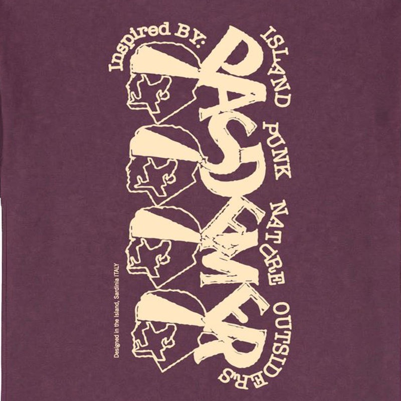 ��PAS DE MER/�ѥɥ����STONED ISLAND TEE T����� / WINE