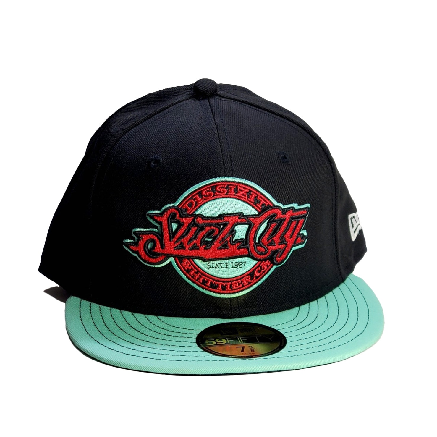 ��DISSIZIT/�ǥ����������åȡ�Slick City New Era Cap ����å� / BLACK �֥�å� w/Turq